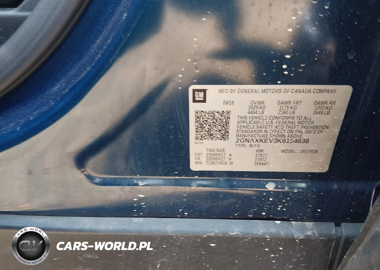 2019 Chevrolet Equinox Lt VIN:2GNAXKEV3K6154638 - 9