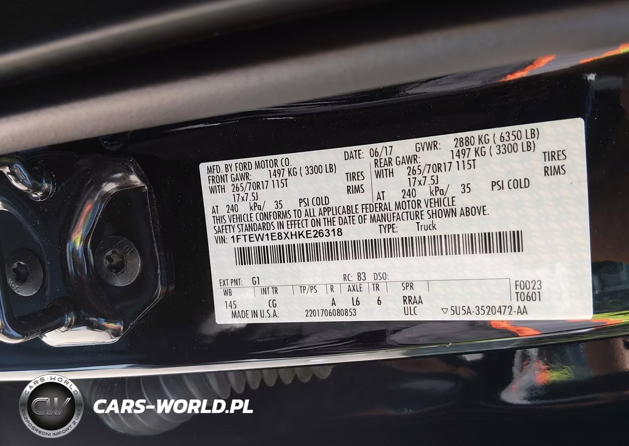 2017 Ford F-150 Xl VIN:1FTEW1E8XHKE26318 - 9