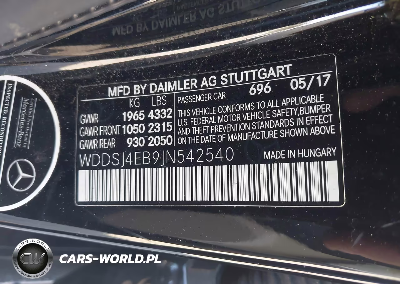 2018 Mercedes-Benz Cla 250 VIN:WDDSJ4EB9JN542540 - 9