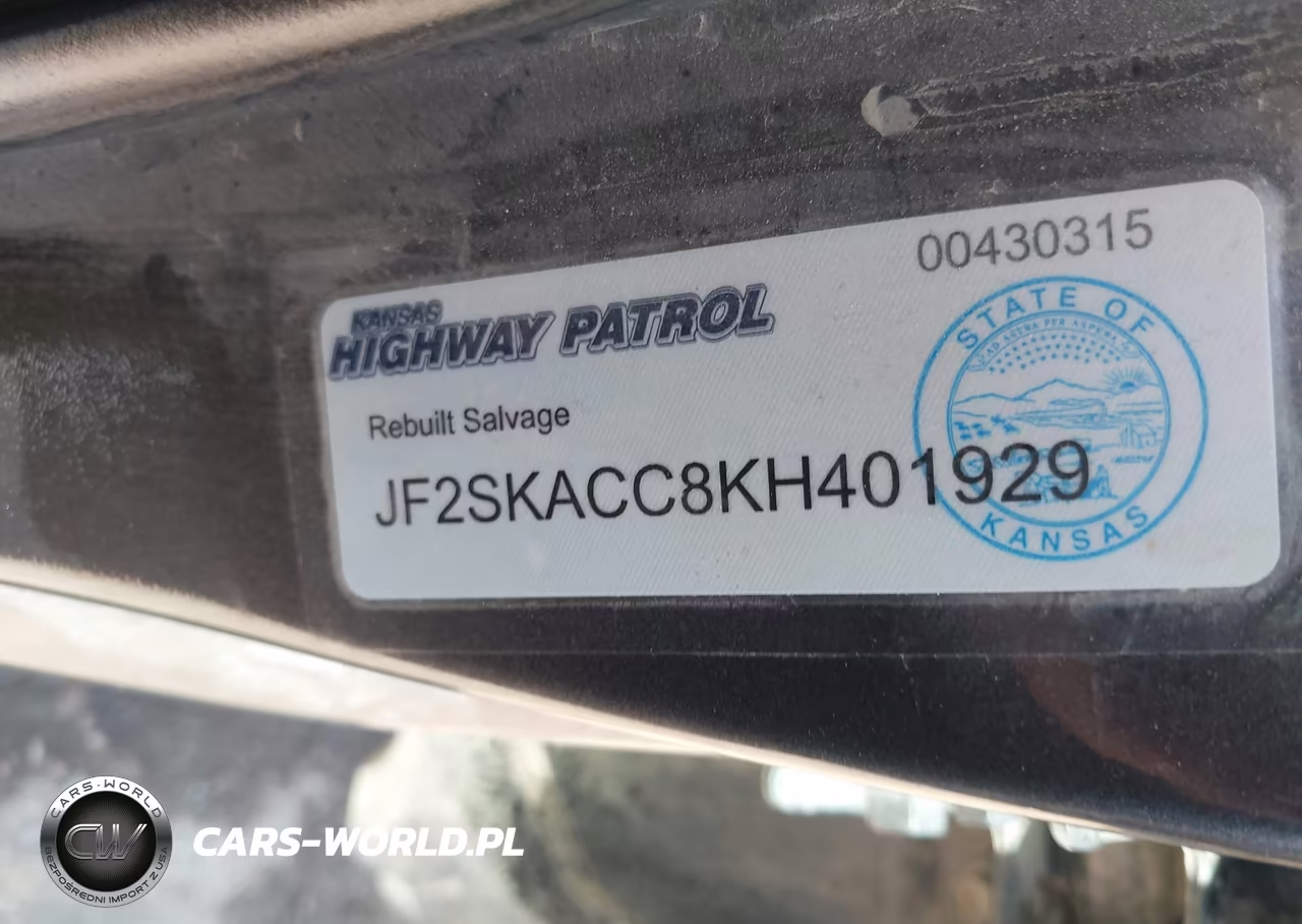 2019 Subaru Forester VIN:JF2SKACC8KH401929 - 9
