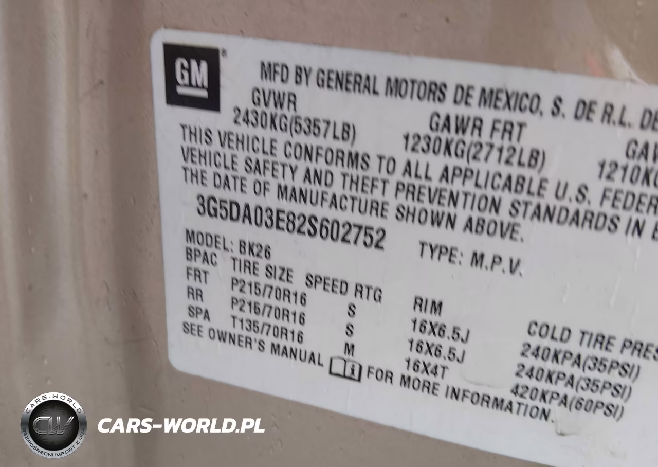 2002 Buick Rendezvous Cx VIN:3G5DA03E82S602752 - 9