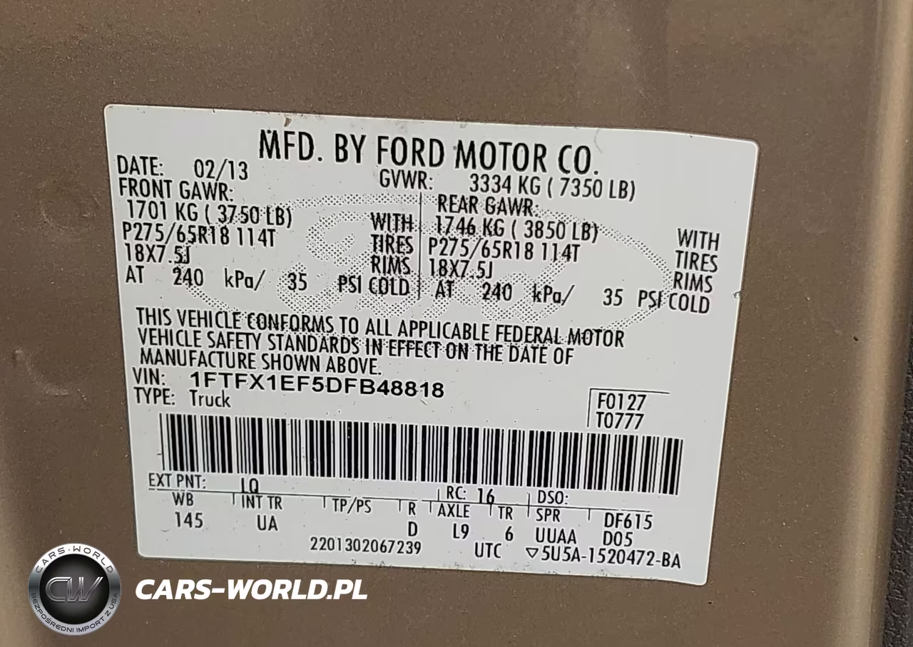 2013 Ford F-150 Xlt VIN:1FTFX1EF5DFB48818 - 9