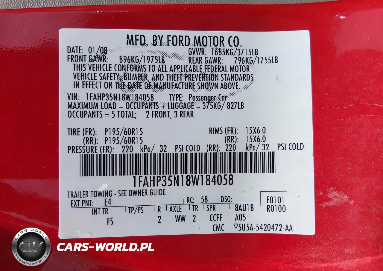 2008 Ford Focus Se-Ses VIN:1FAHP35N18W184058 - 9
