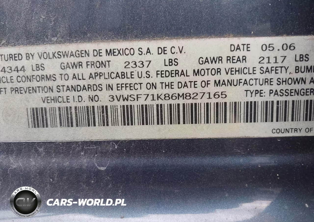 2006 Volkswagen Jetta 2.5 VIN:3VWSF71K86M827165 - 9