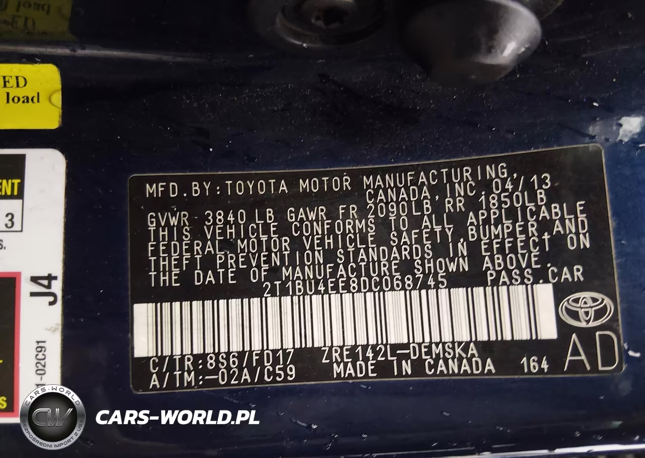 2013 Toyota Corolla S VIN:2T1BU4EE8DC068745 - 9