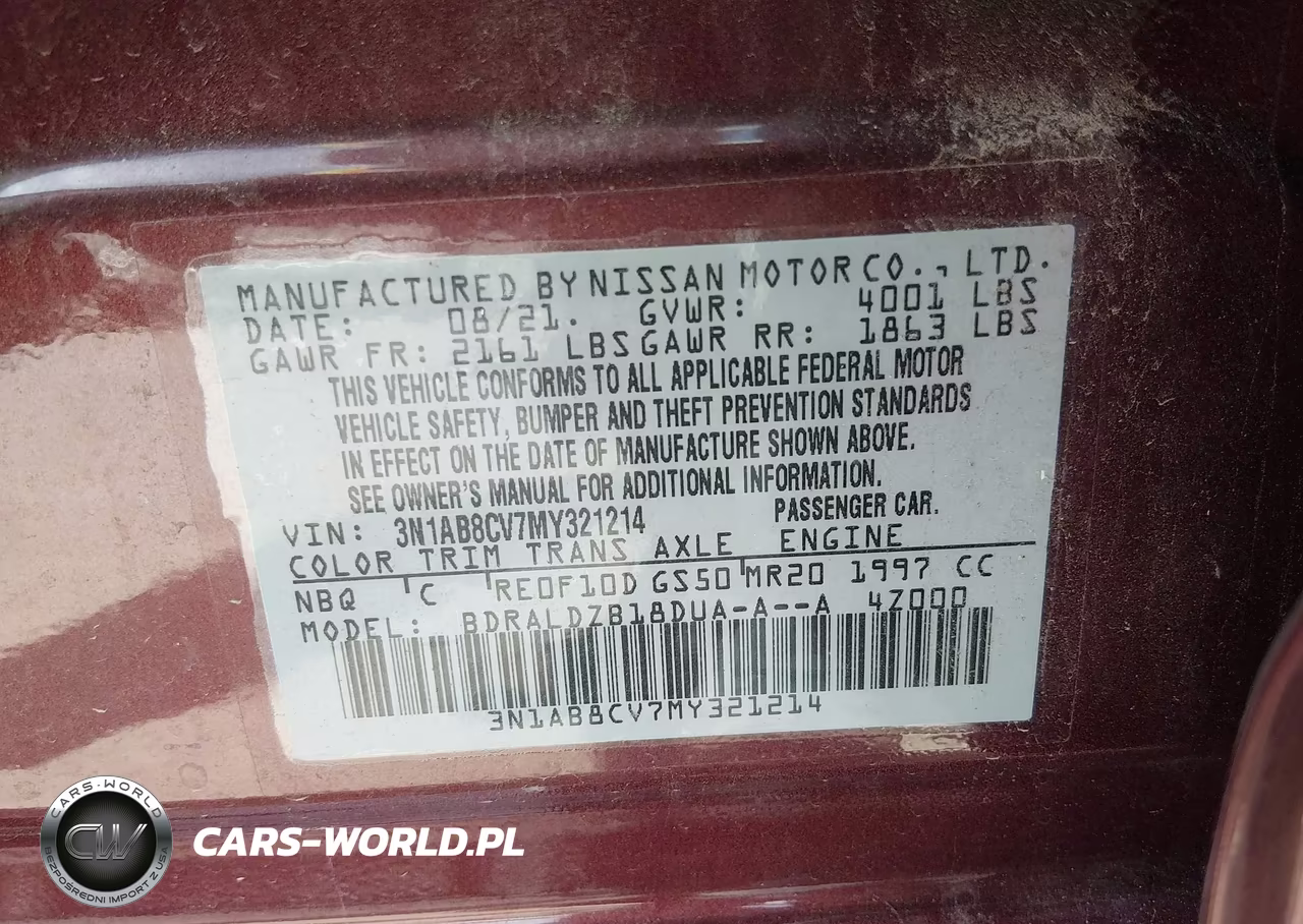 2021 Nissan Sentra Sv Xtronic Cvt VIN:3N1AB8CV7MY321214 - 9