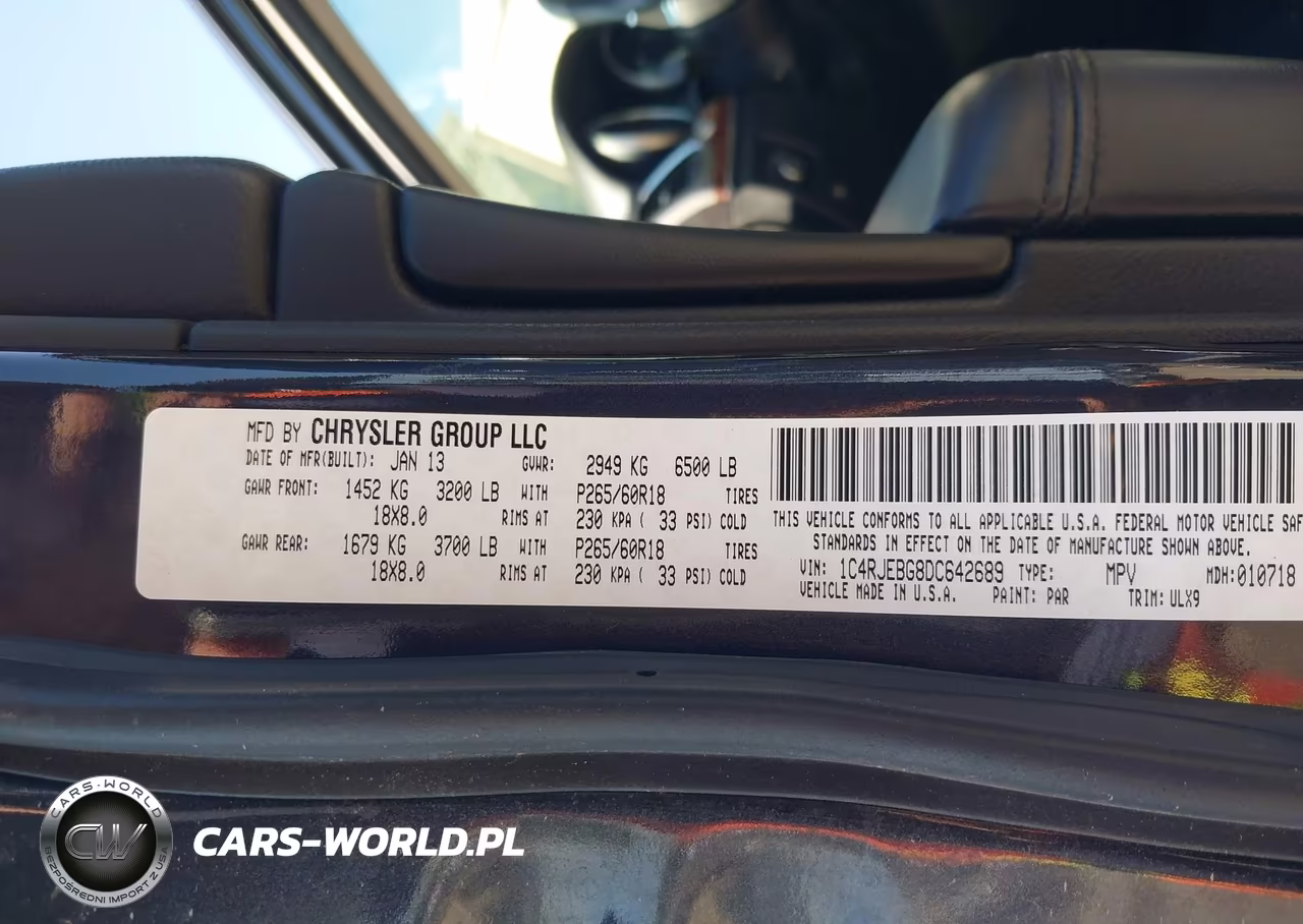 2013 Jeep Grand Cherokee Limited VIN:1C4RJEBG8DC642689 - 9