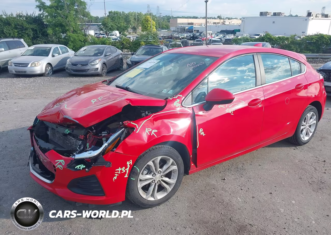 2019 Chevrolet Cruze Lt VIN:3G1BE6SM7KS545288 - 2