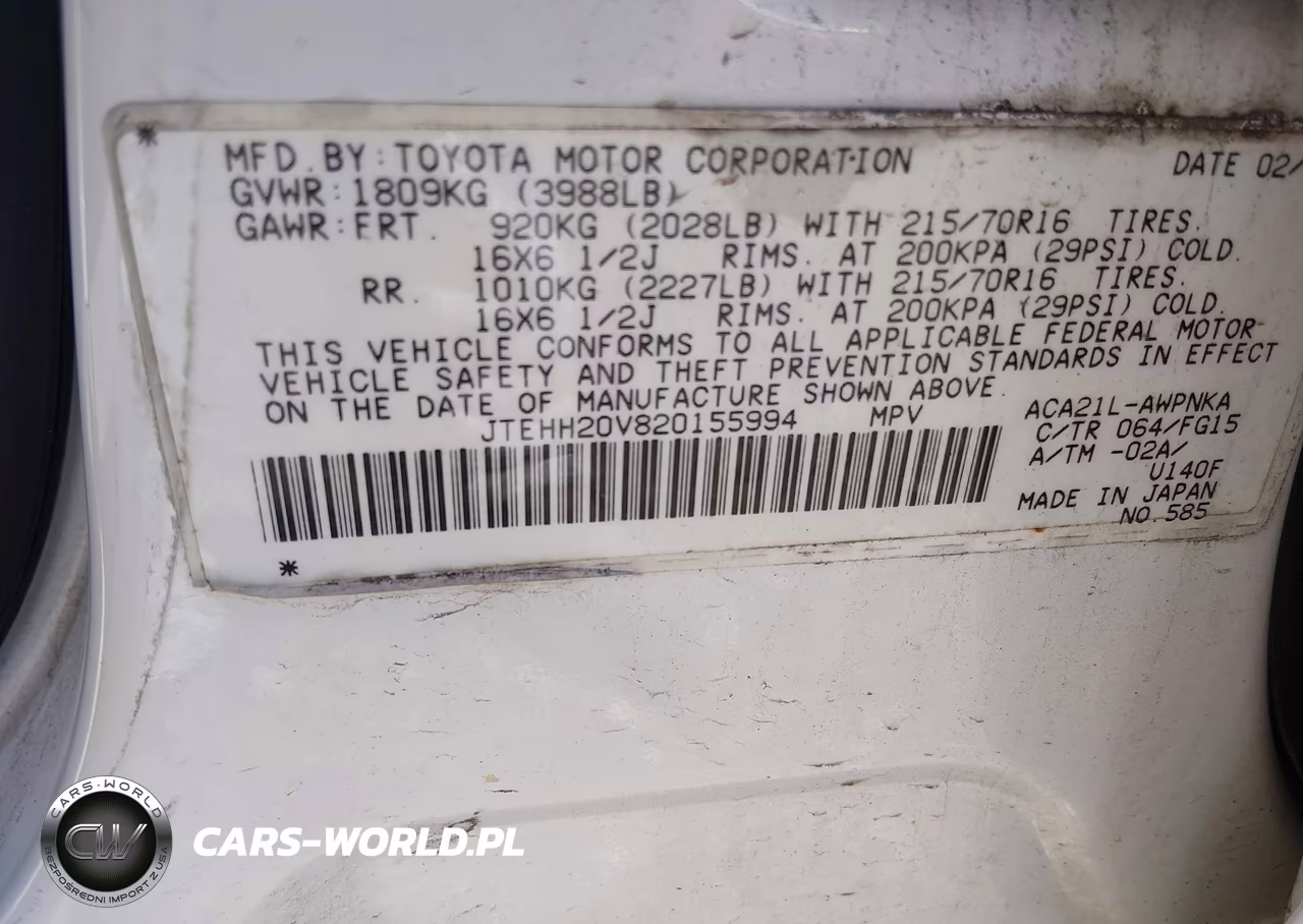 2002 Toyota Rav4 VIN:JTEHH20V820155994 - 9