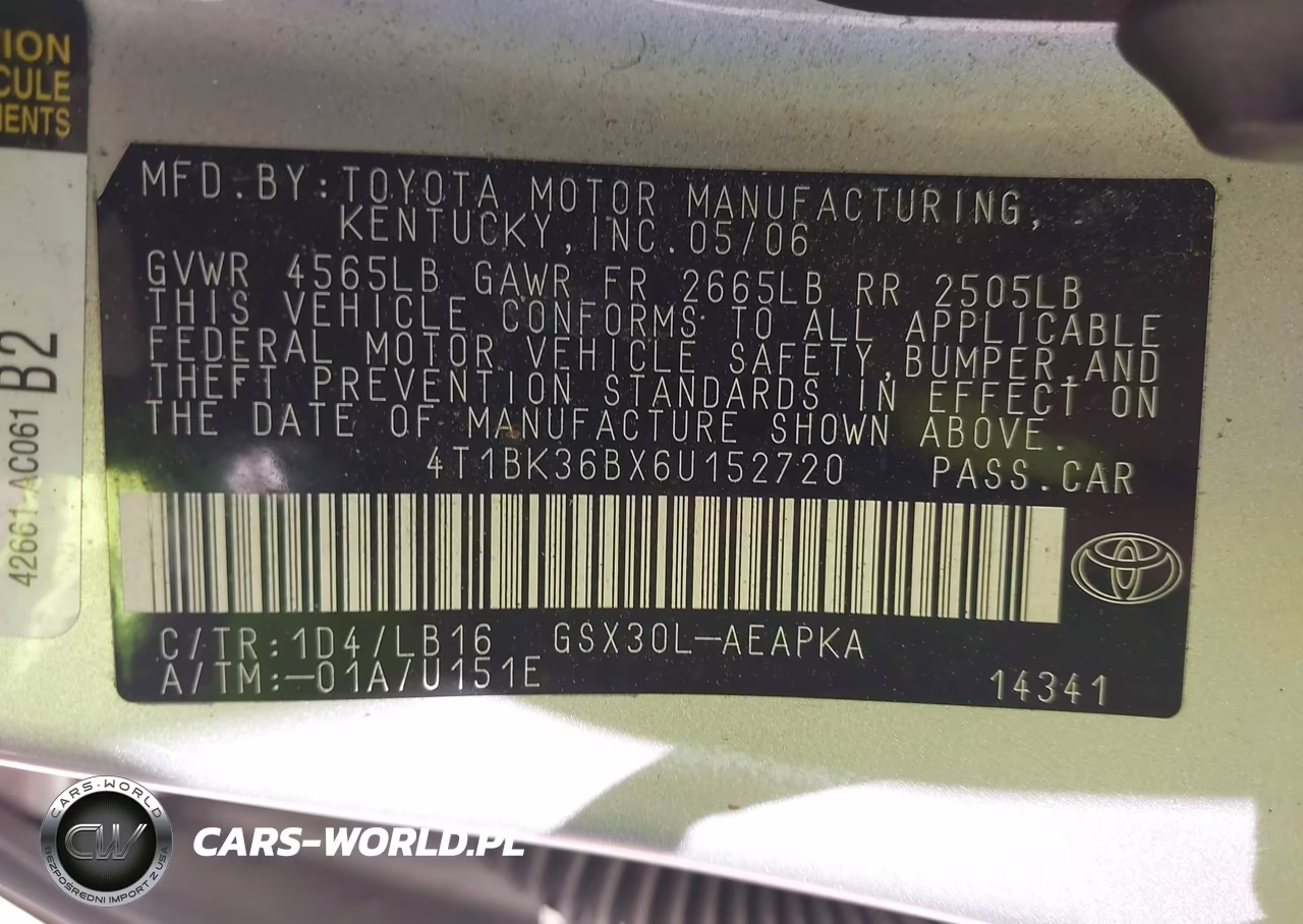 2006 Toyota Avalon Limited VIN:4T1BK36BX6U152720 - 9