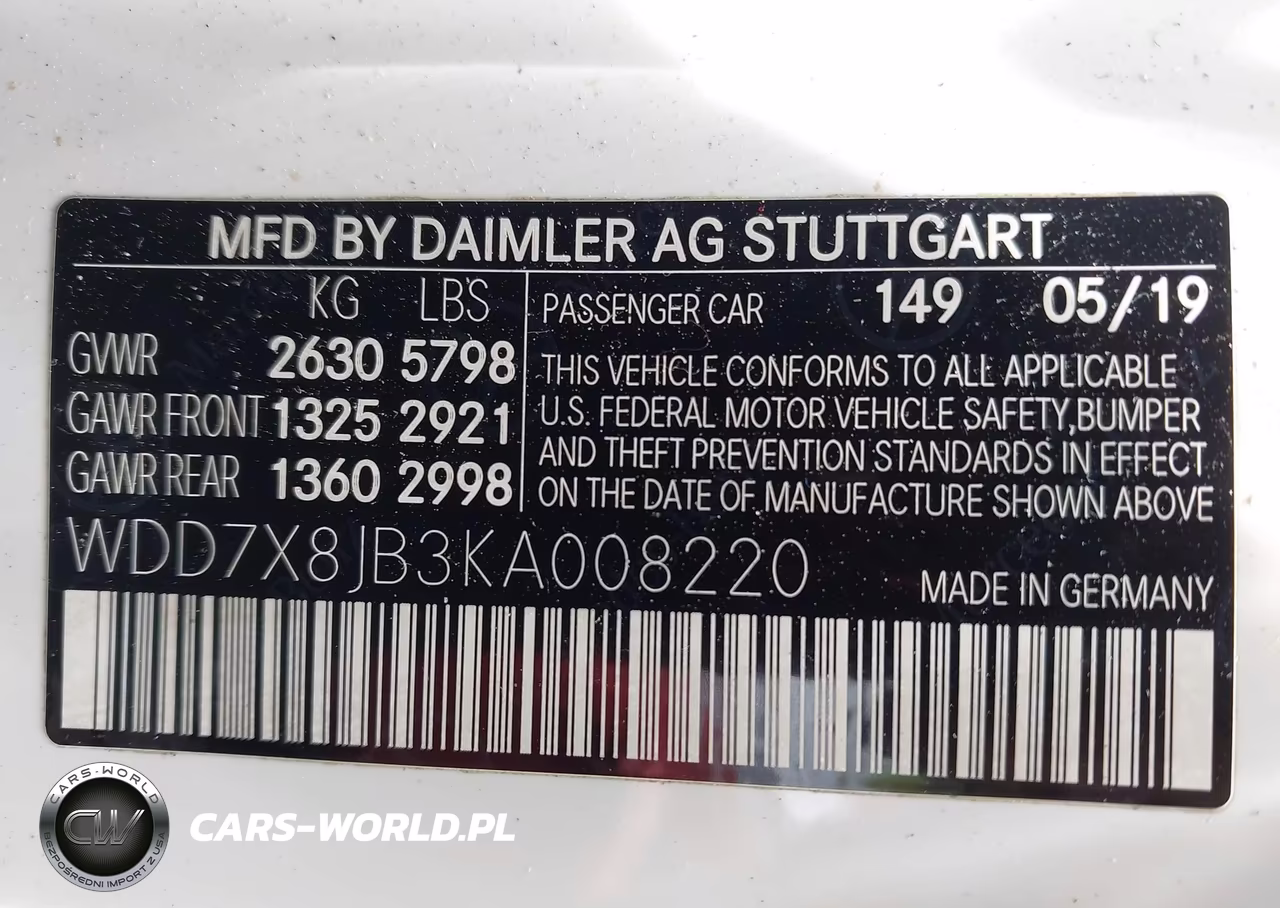 2019 Mercedes-Benz Amg Gt 63 4-Door Coupe VIN:WDD7X8JB3KA008220 - 9