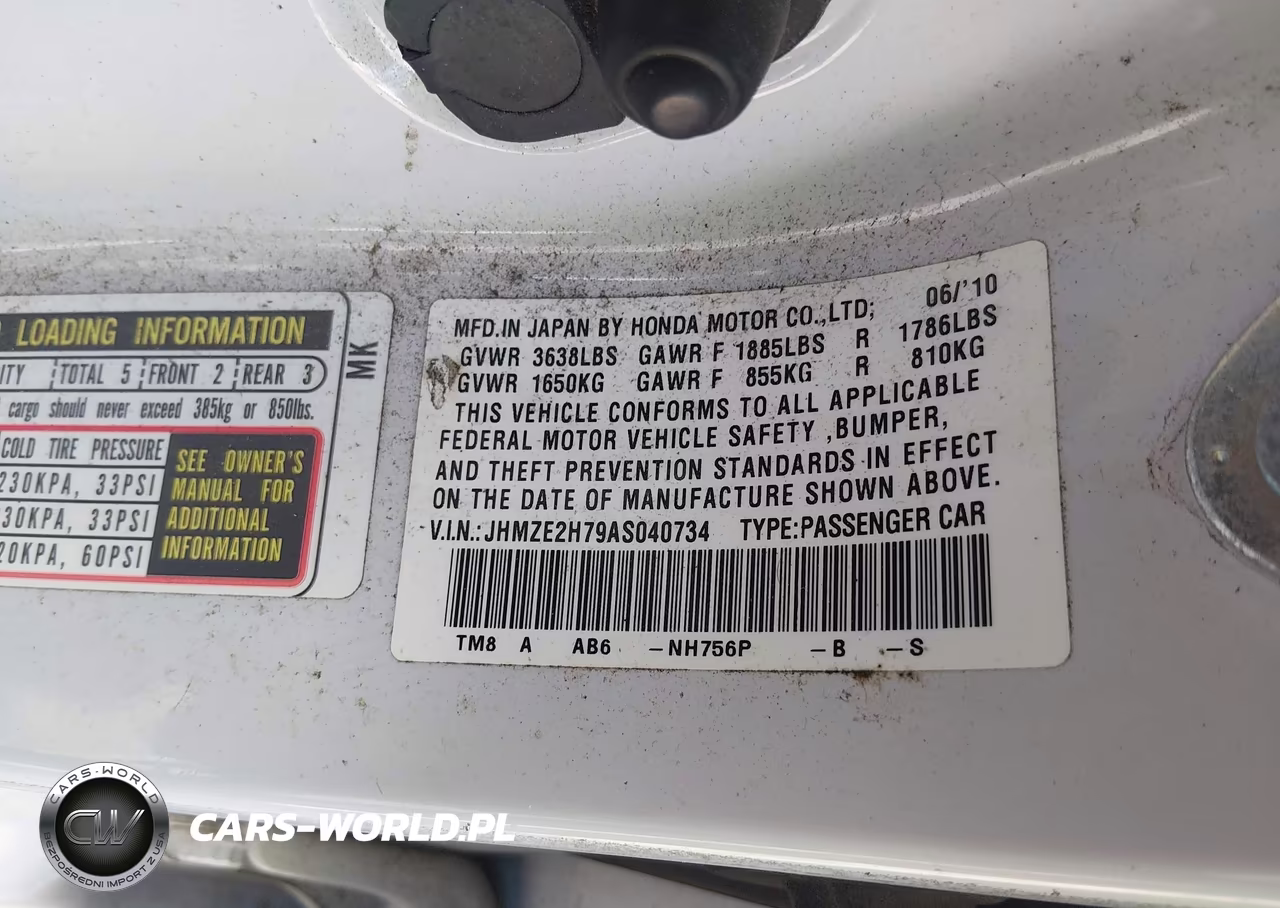 2010 Honda Insight Ex VIN:JHMZE2H79AS040734 - 9