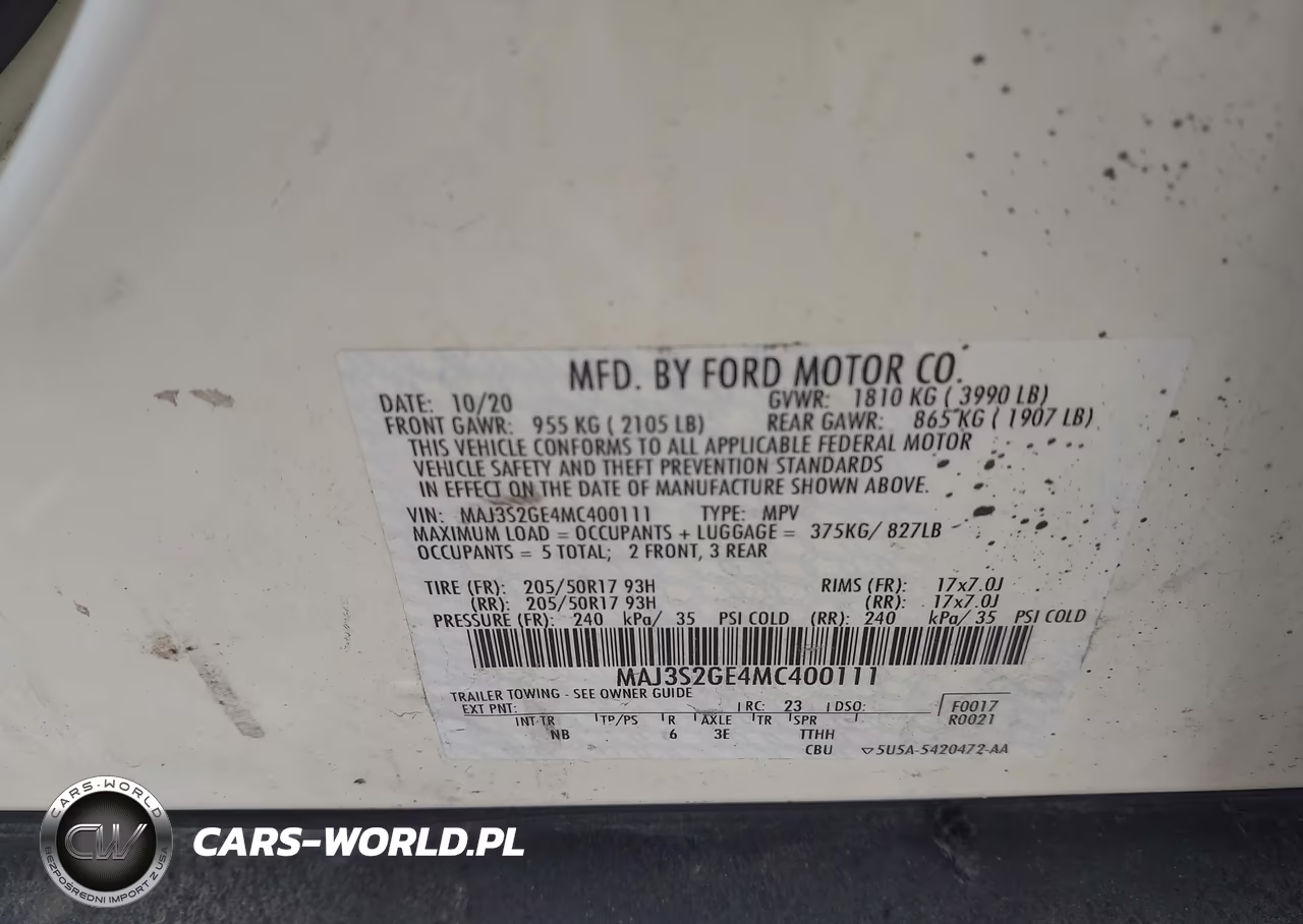 2021 Ford Ecosport Se VIN:MAJ3S2GE4MC400111 - 9