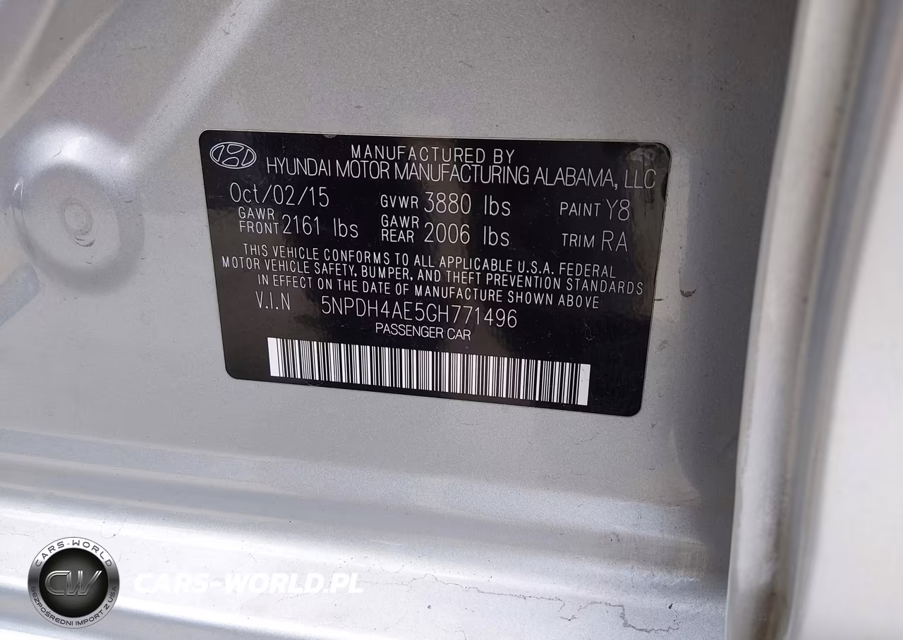 2016 Hyundai Elantra Se VIN:5NPDH4AE5GH771496 - 9