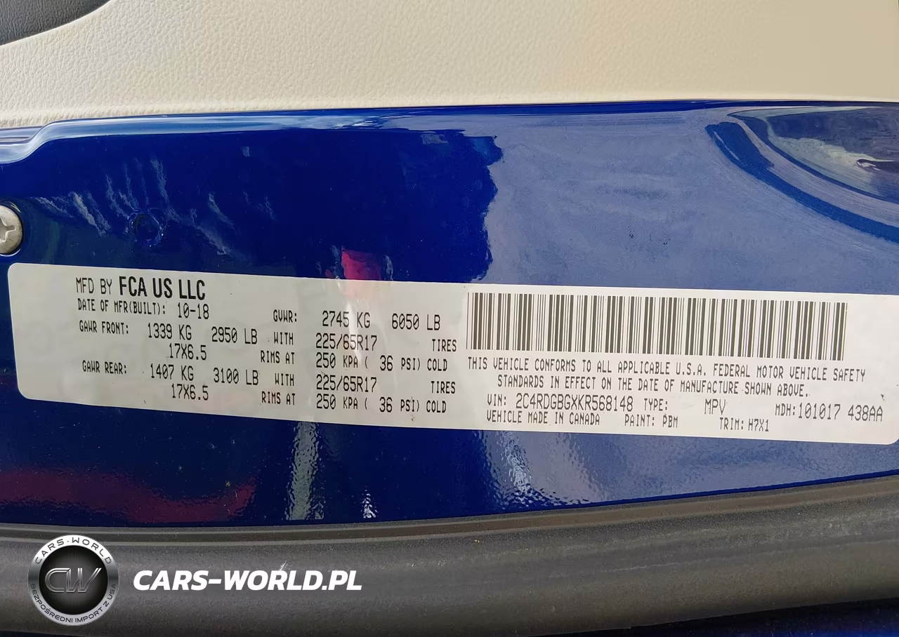 2019 Dodge Grand Caravan Se VIN:2C4RDGBGXKR568148 - 9