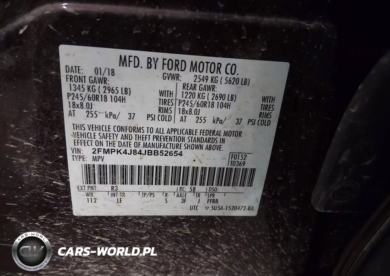 2018 Ford Edge Sel VIN:2FMPK4J84JBB52654 - 9