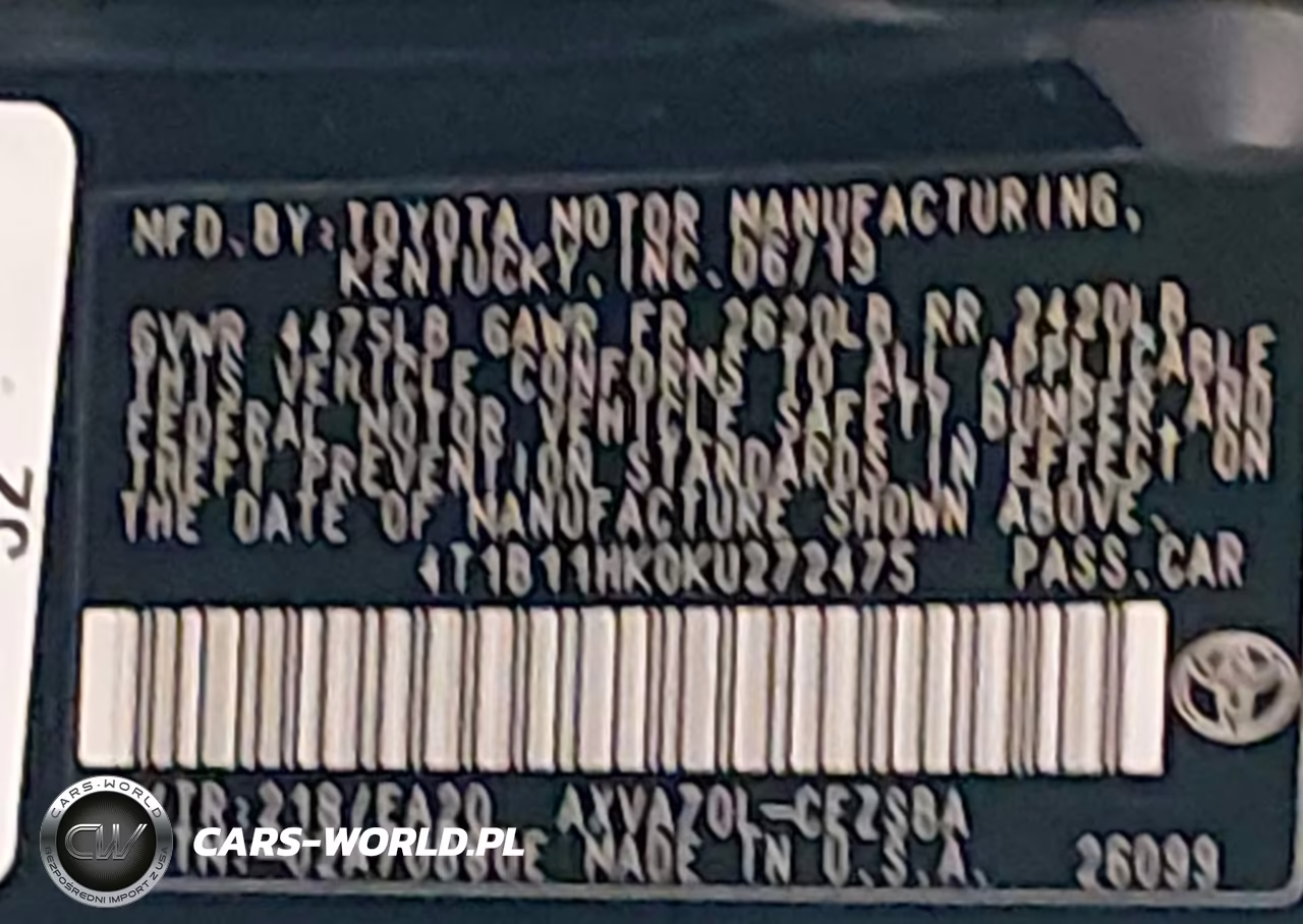 2019 Toyota Camry Se VIN:4T1B11HK0KU272475 - 9