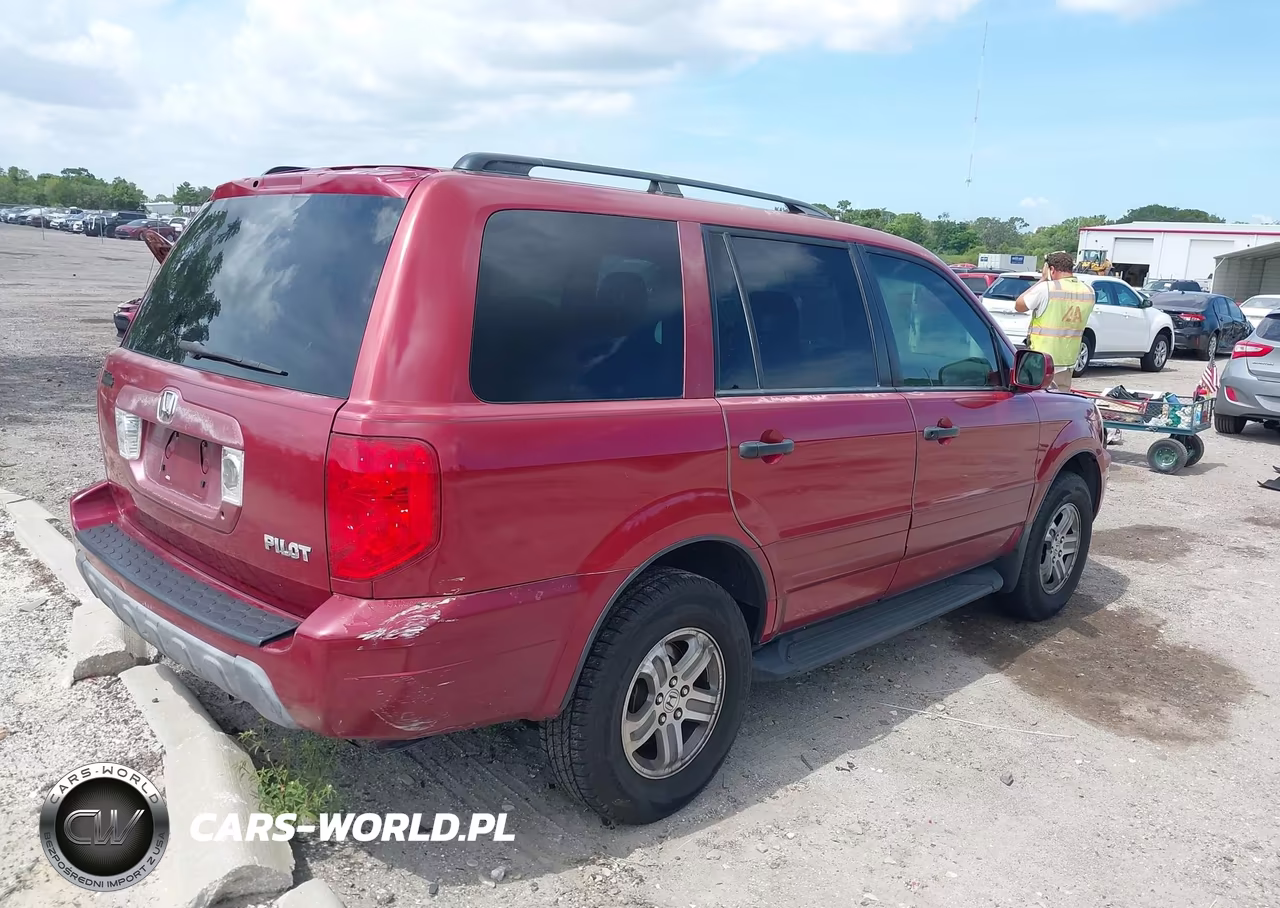 2003 Honda Pilot Ex-L VIN:2HKYF18523H580785 - 4
