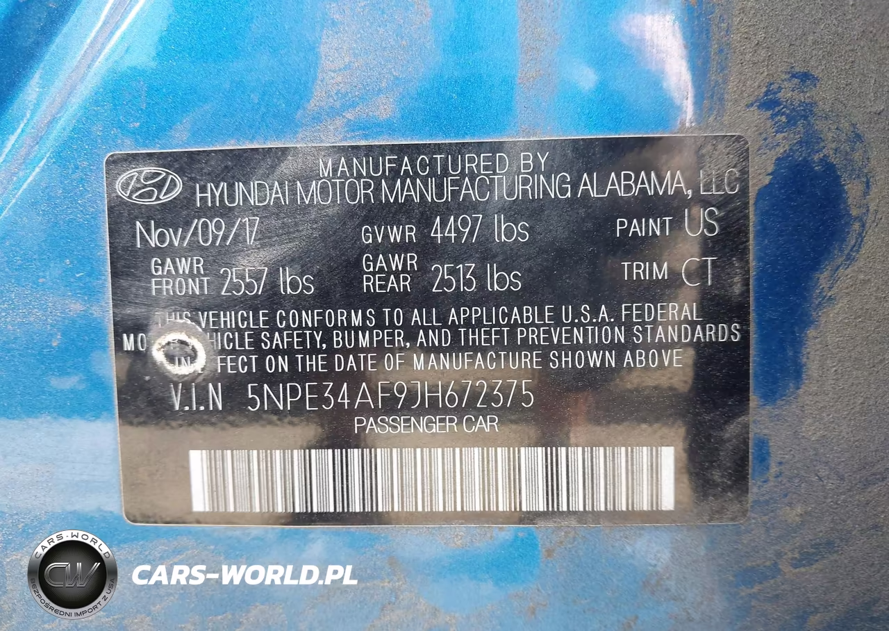2018 Hyundai Sonata Sport VIN:5NPE34AF9JH672375 - 9