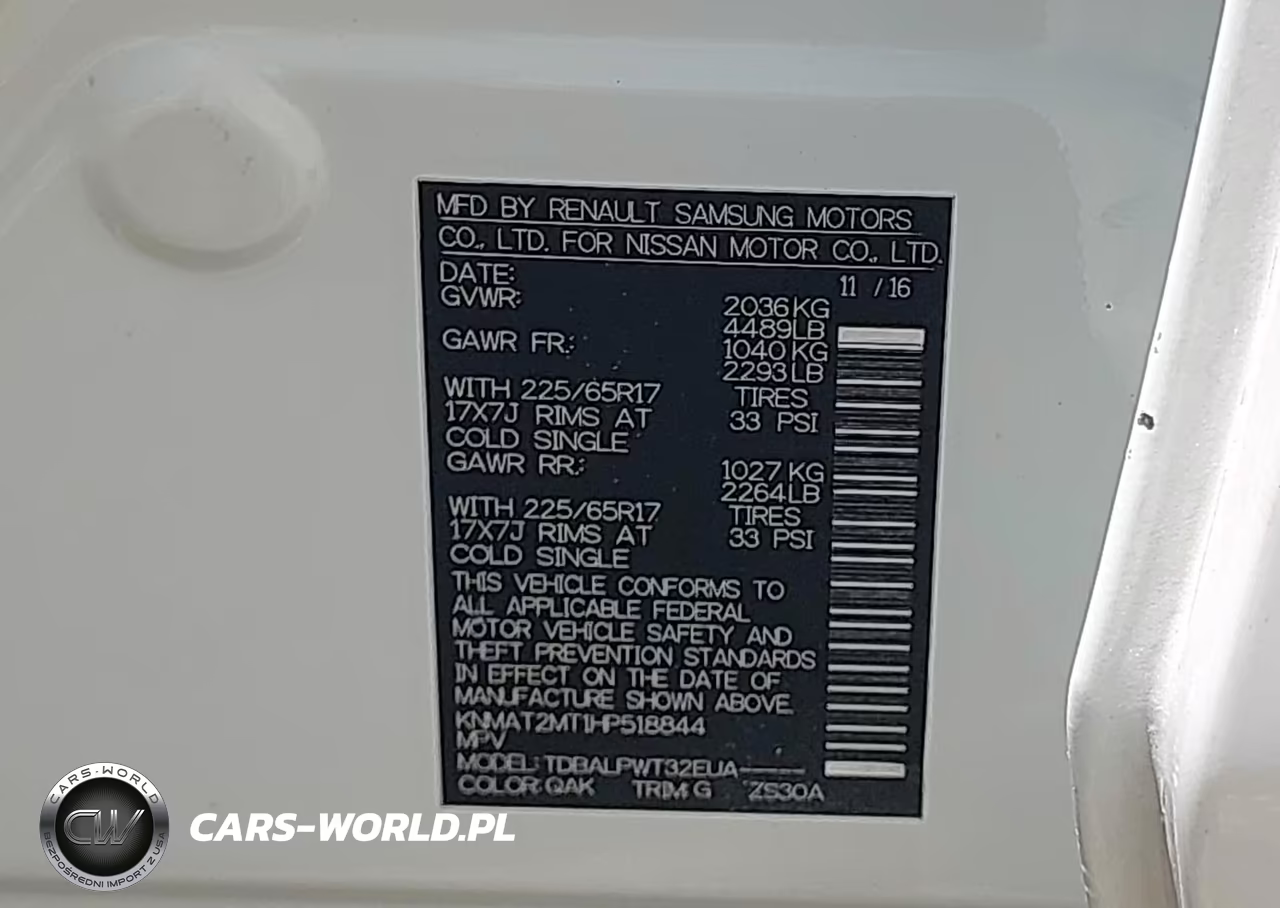 2017 Nissan Rogue S VIN:KNMAT2MT1HP518844 - 9