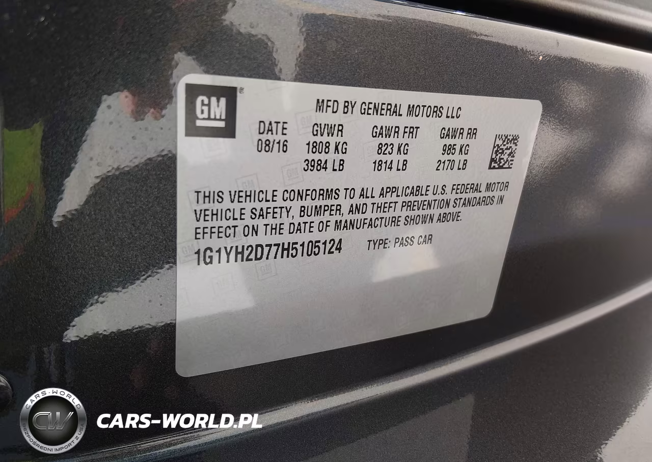 2017 Chevrolet Corvette Stingray Z51 VIN:1G1YH2D77H5105124 - 9