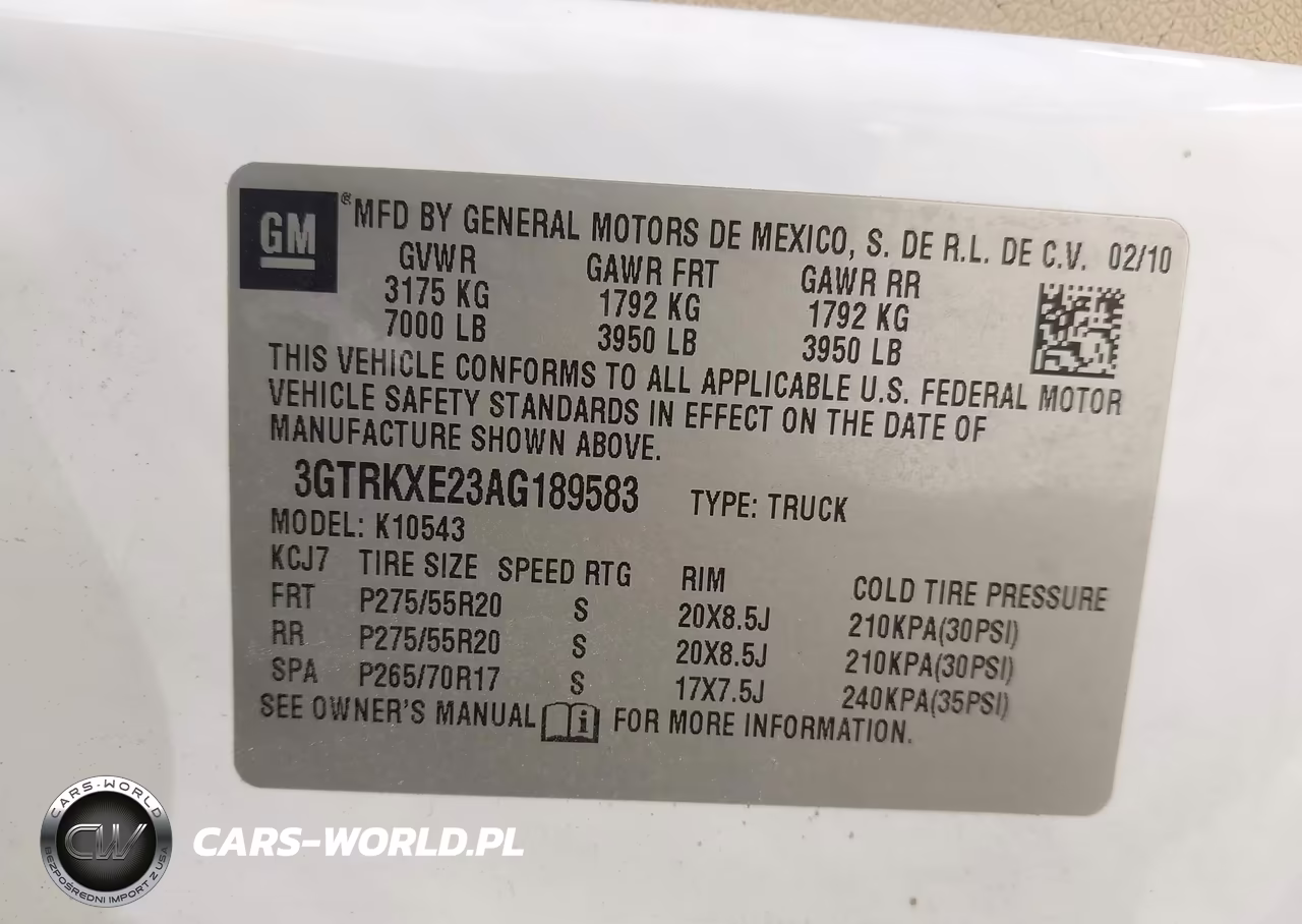 2010 GMC Sierra 1500 Denali VIN:3GTRKXE23AG189583 - 9