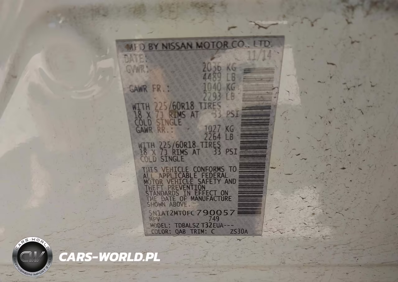 2015 Nissan Rogue S-Sl-Sv VIN:5N1AT2MT0FC790057 - 9