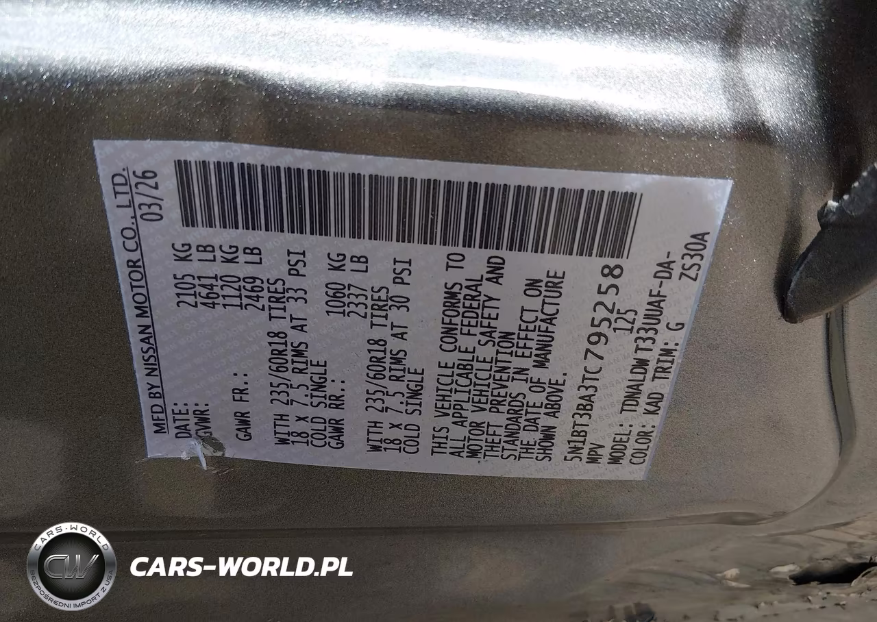 2026 Nissan Rogue Sv VIN:5N1BT3BA3TC795258 - 9