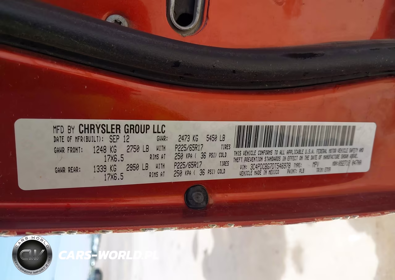 2013 Dodge Journey Sxt VIN:3C4PDCBG7DT546978 - 9