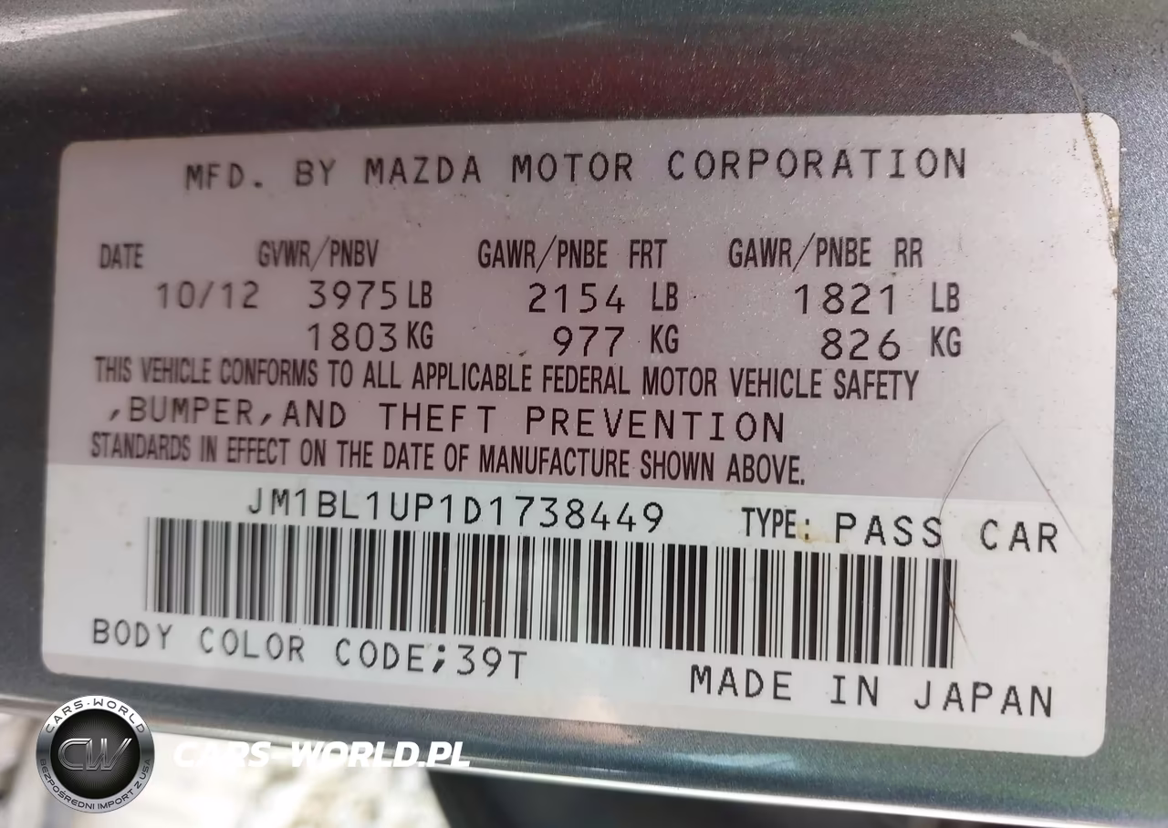 2013 Mazda Mazda3 I Sport VIN:JM1BL1UP1D1738449 - 9