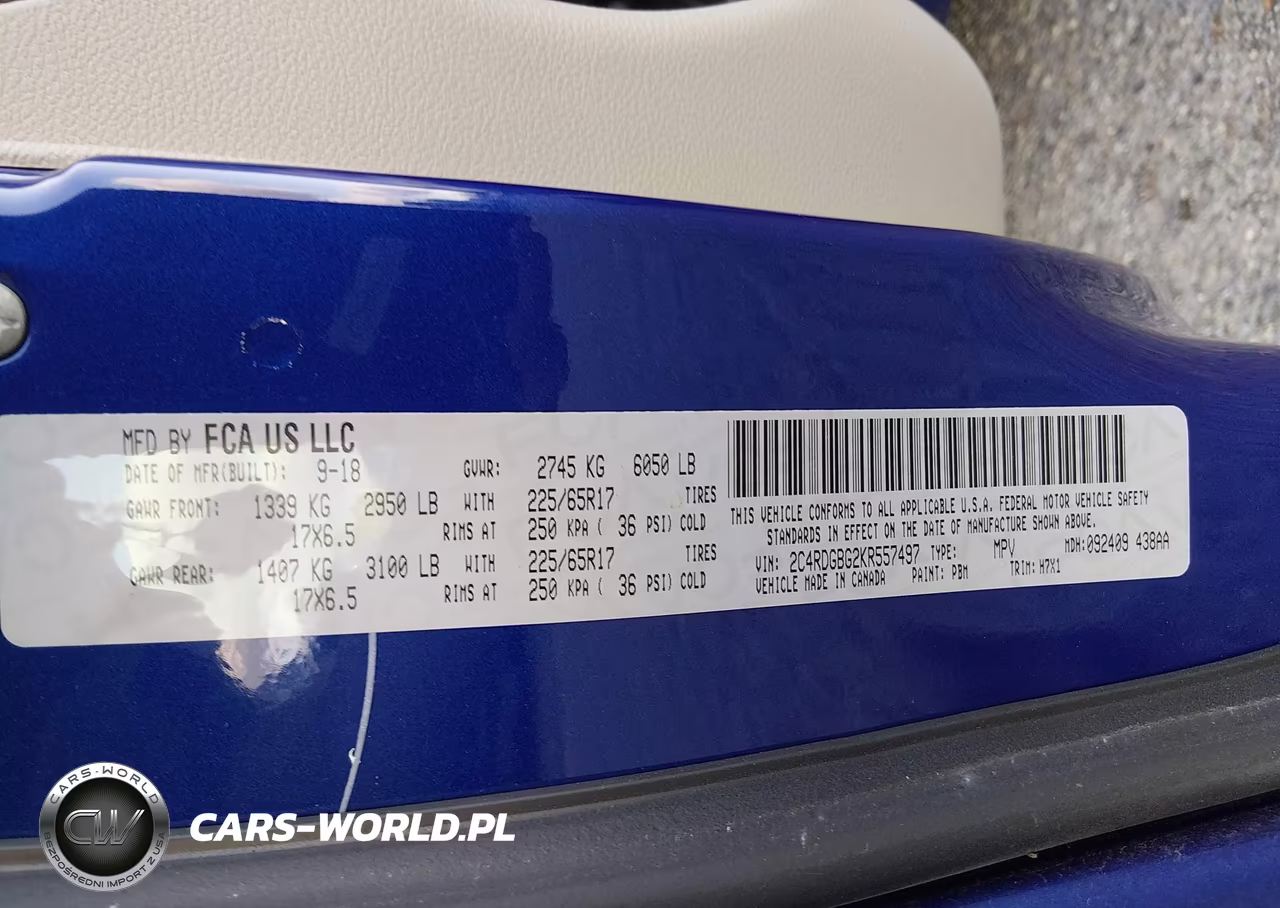 2019 Dodge Grand Caravan Se VIN:2C4RDGBG2KR557497 - 9