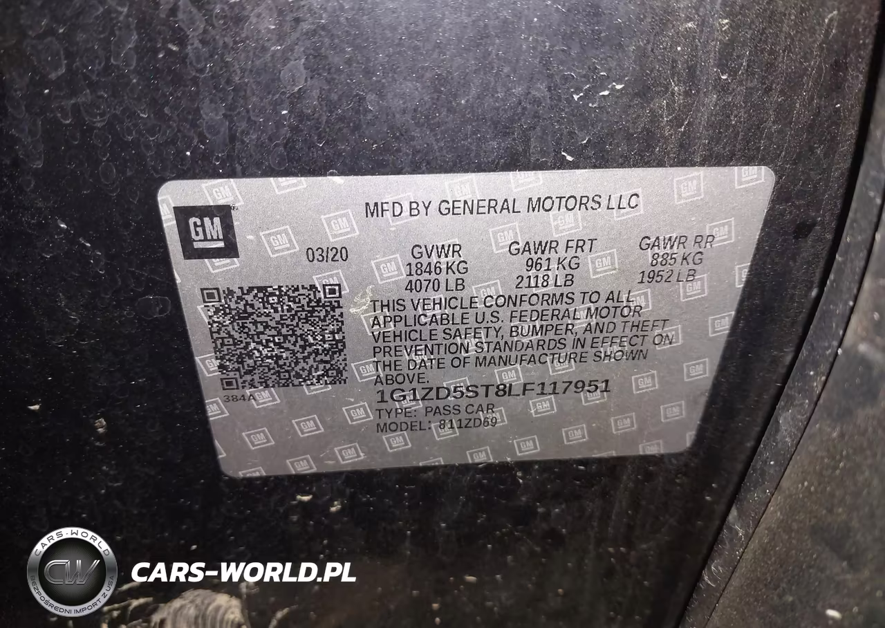 2020 Chevrolet Malibu Fwd Lt VIN:1G1ZD5ST8LF117951 - 9