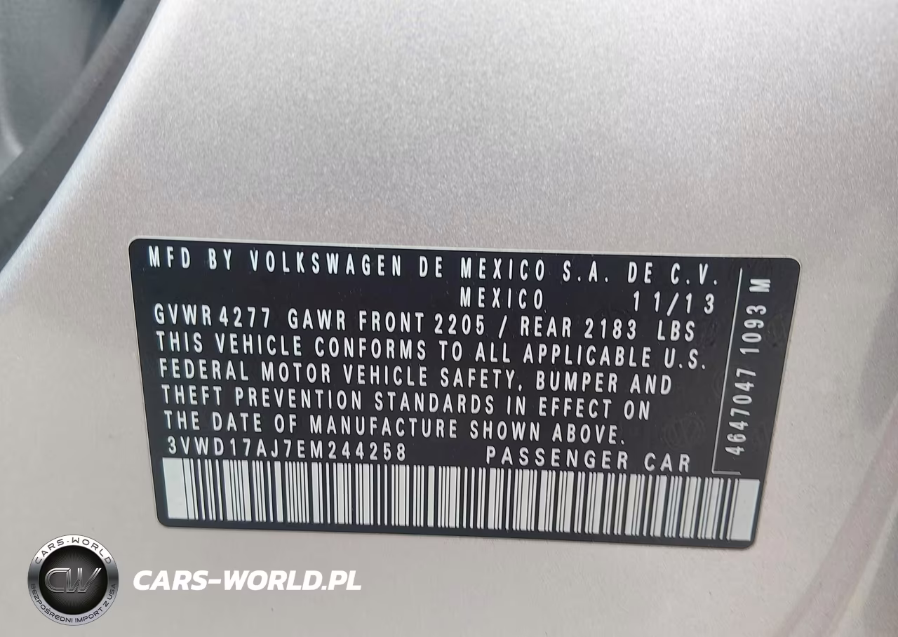 2014 Volkswagen Jetta 1.8T Se VIN:3VWD17AJ7EM244258 - 9