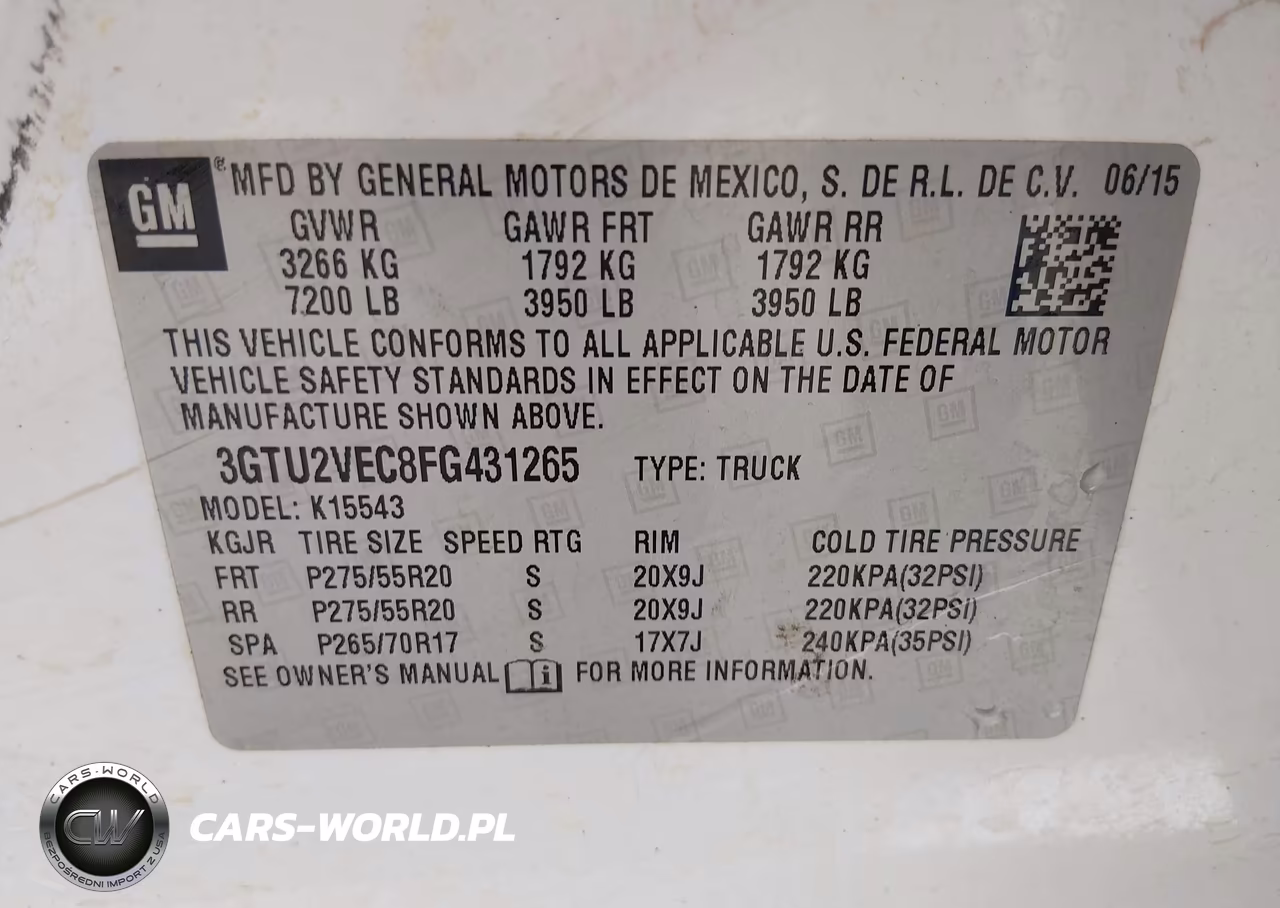 2015 GMC Sierra 1500 Slt VIN:3GTU2VEC8FG431265 - 9