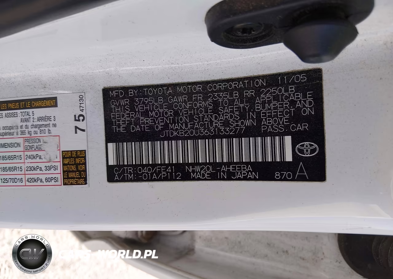 2006 Toyota Prius Base VIN:JTDKB20U363133277 - 9