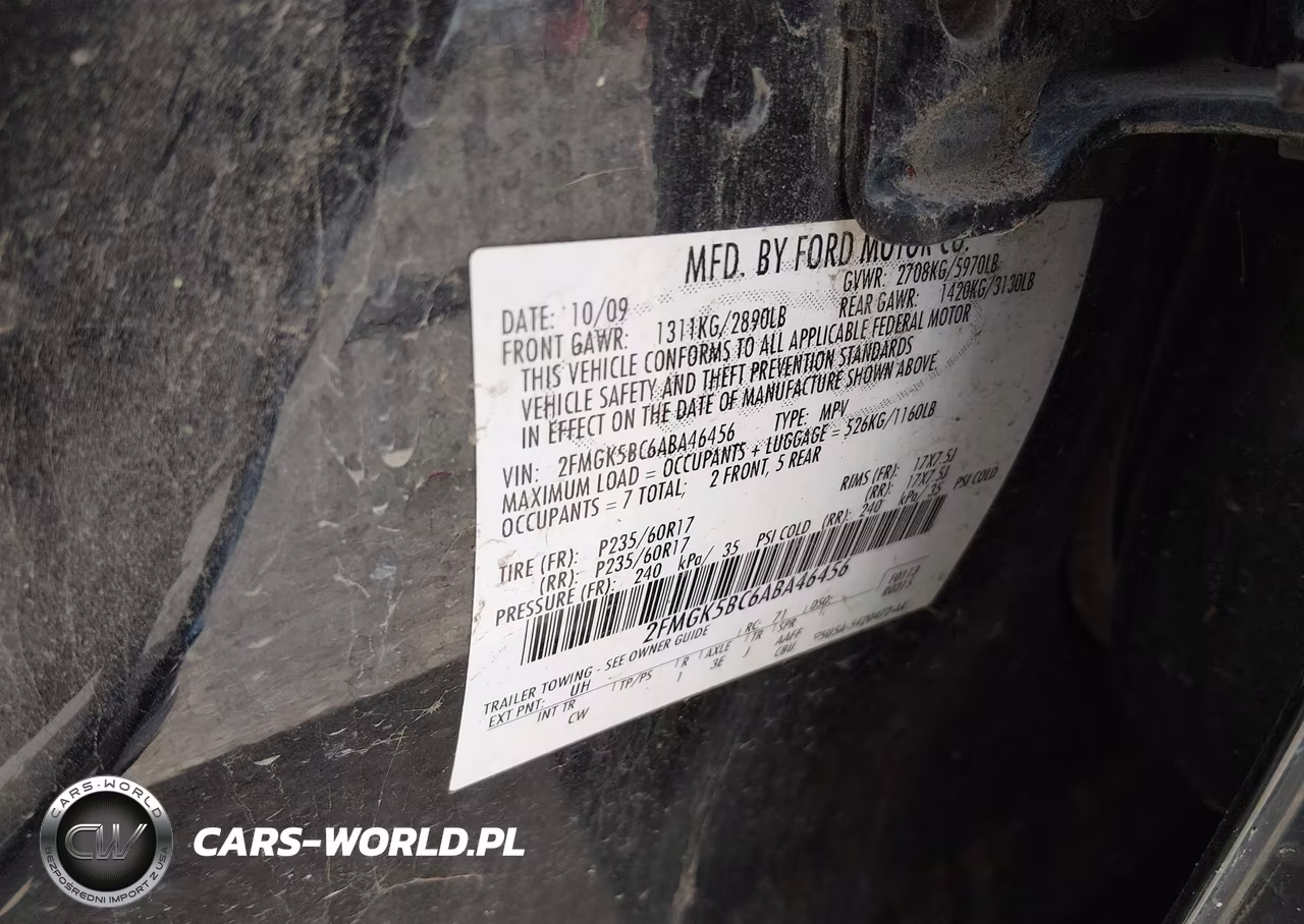 2010 Ford Flex Se VIN:2FMGK5BC6ABA46456 - 9