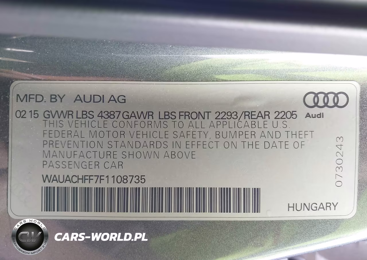 2015 Audi A3 1.8T Premium VIN:WAUACHFF7F1108735 - 9