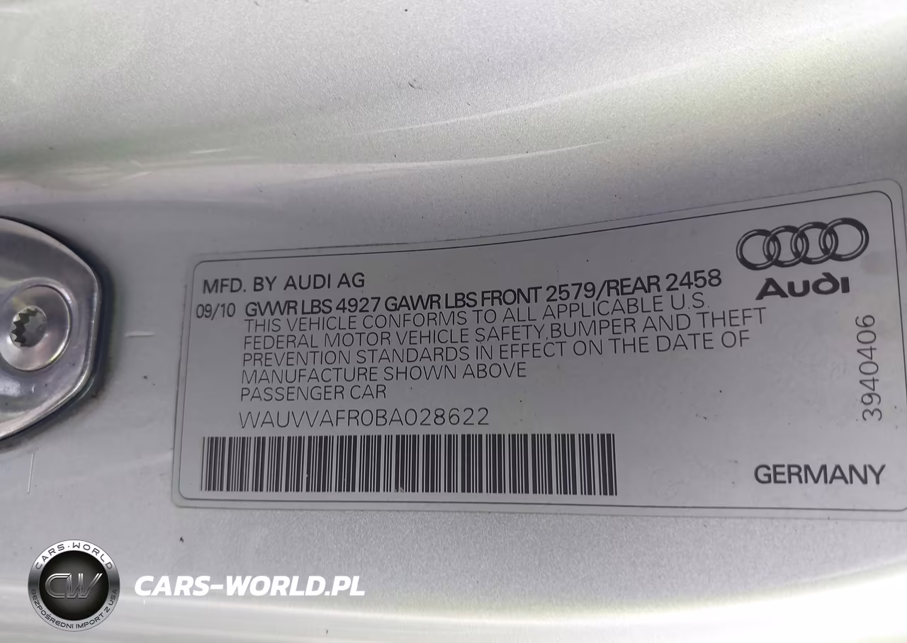 2011 Audi S5 4.2 Premium Plus VIN:WAUVVAFR0BA028622 - 9