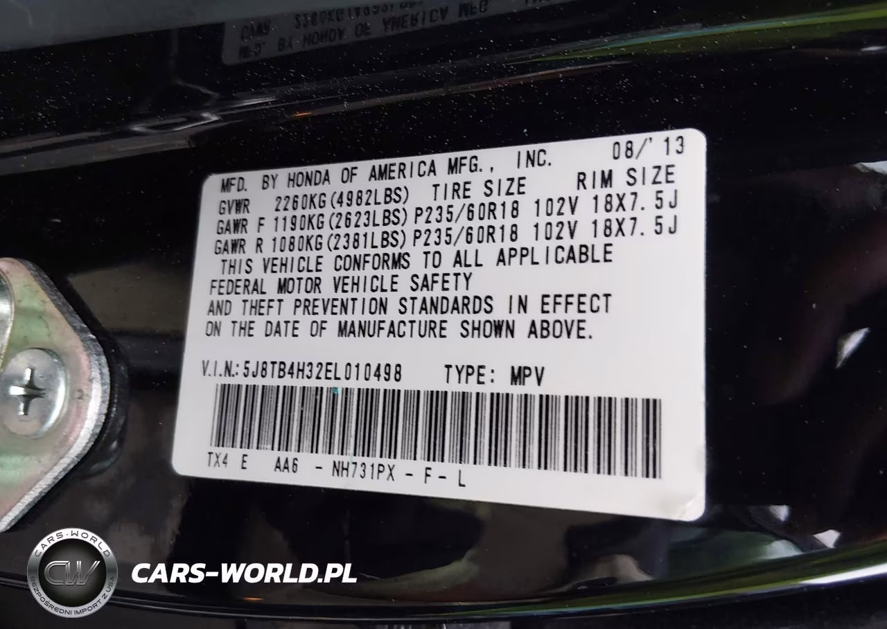 2014 Acura Rdx VIN:5J8TB4H32EL010498 - 9