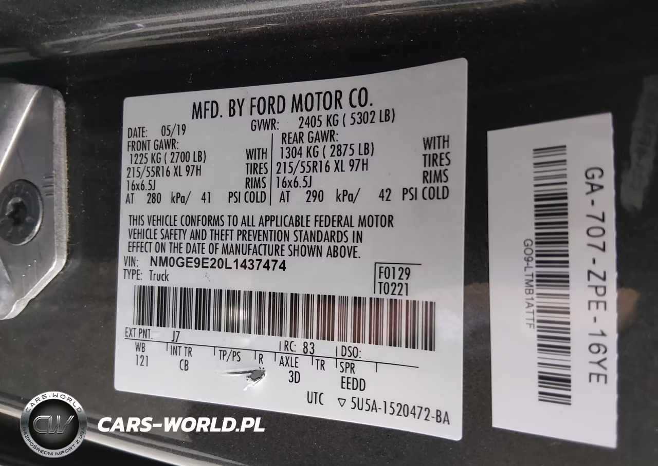 2020 Ford Transit Connect Xl Passenger VIN:NM0GE9E20L1437474 - 9