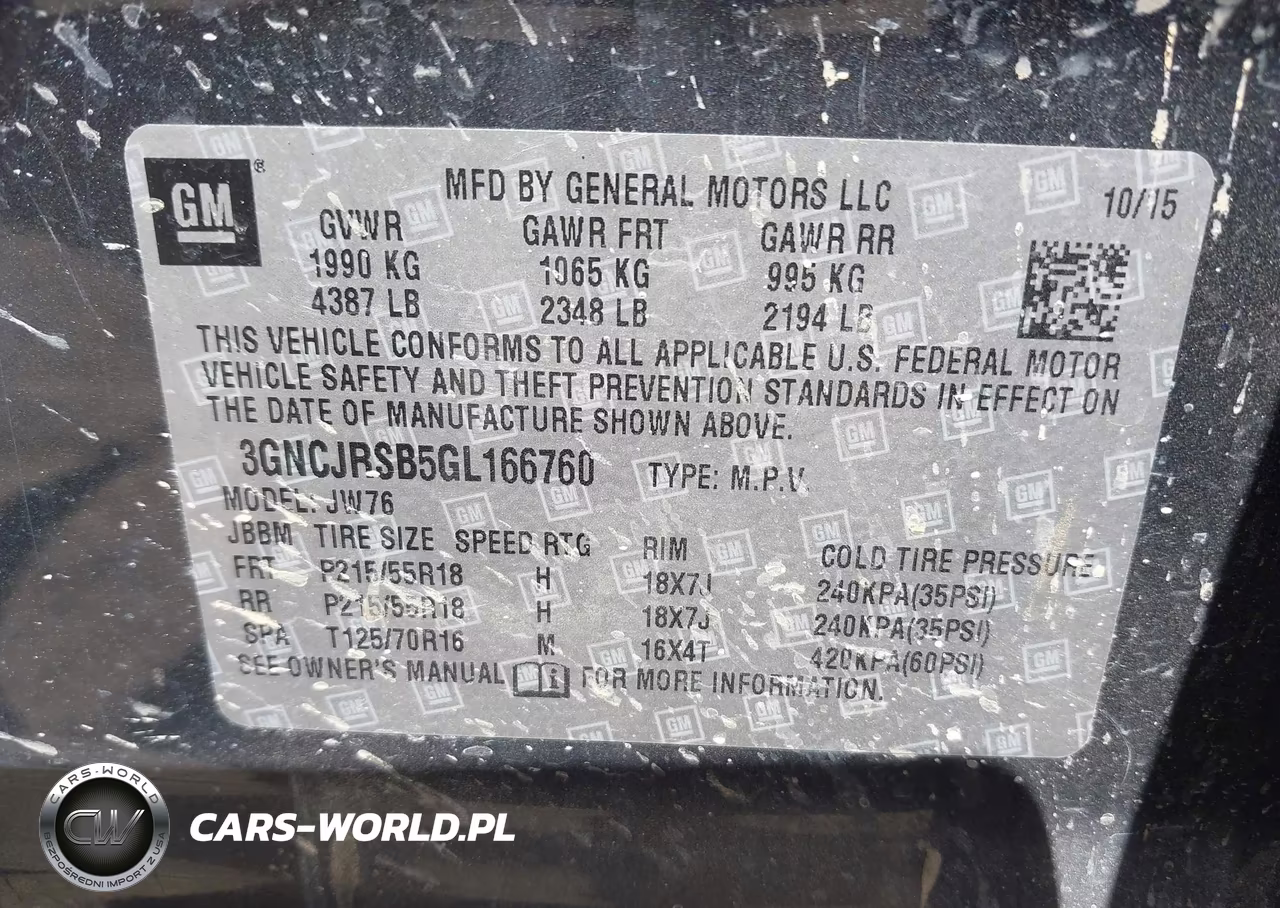 2016 Chevrolet Trax Ltz VIN:3GNCJRSB5GL166760 - 9