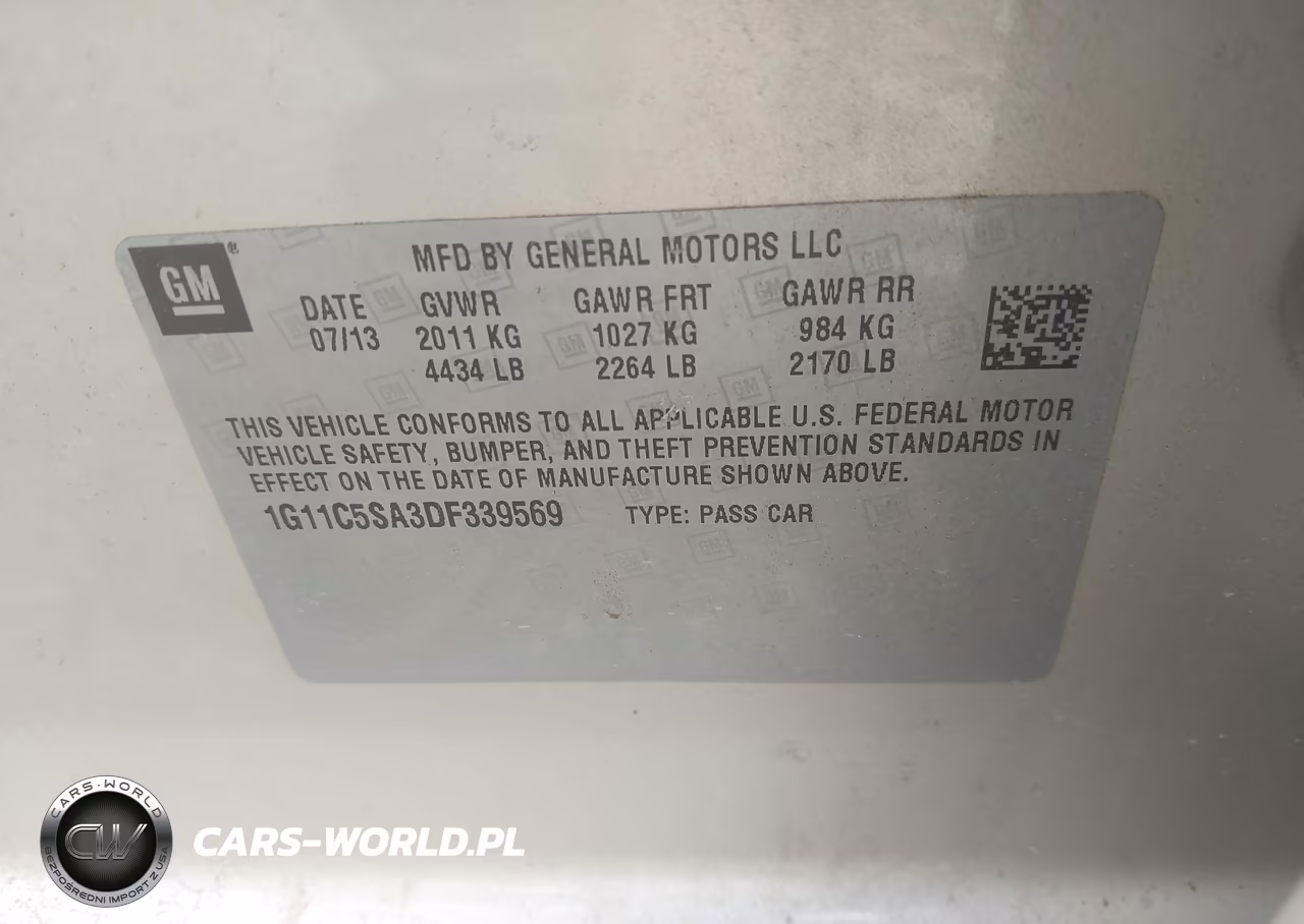 2013 Chevrolet Malibu 1Lt VIN:1G11C5SA3DF339569 - 9