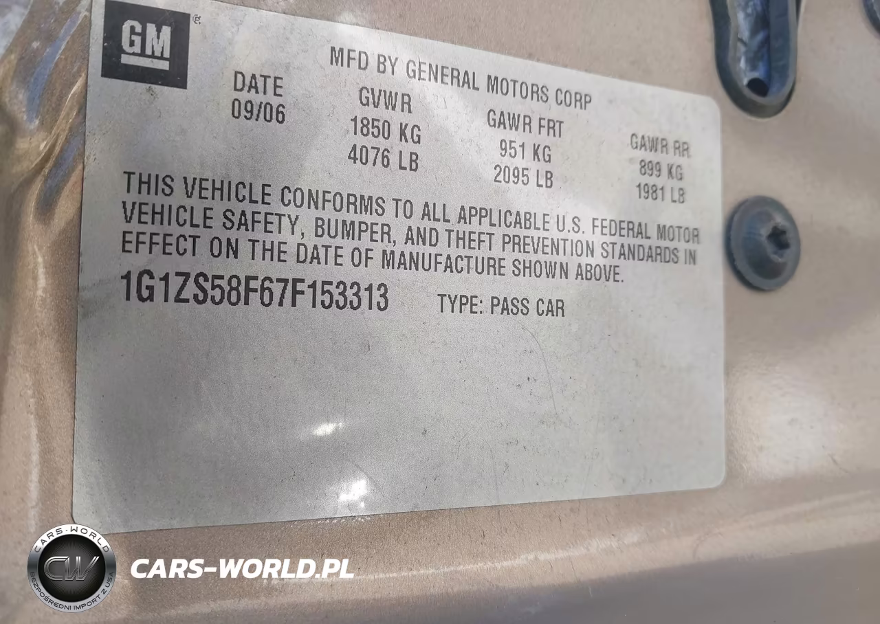 2007 Chevrolet Malibu Ls VIN:1G1ZS58F67F153313 - 9
