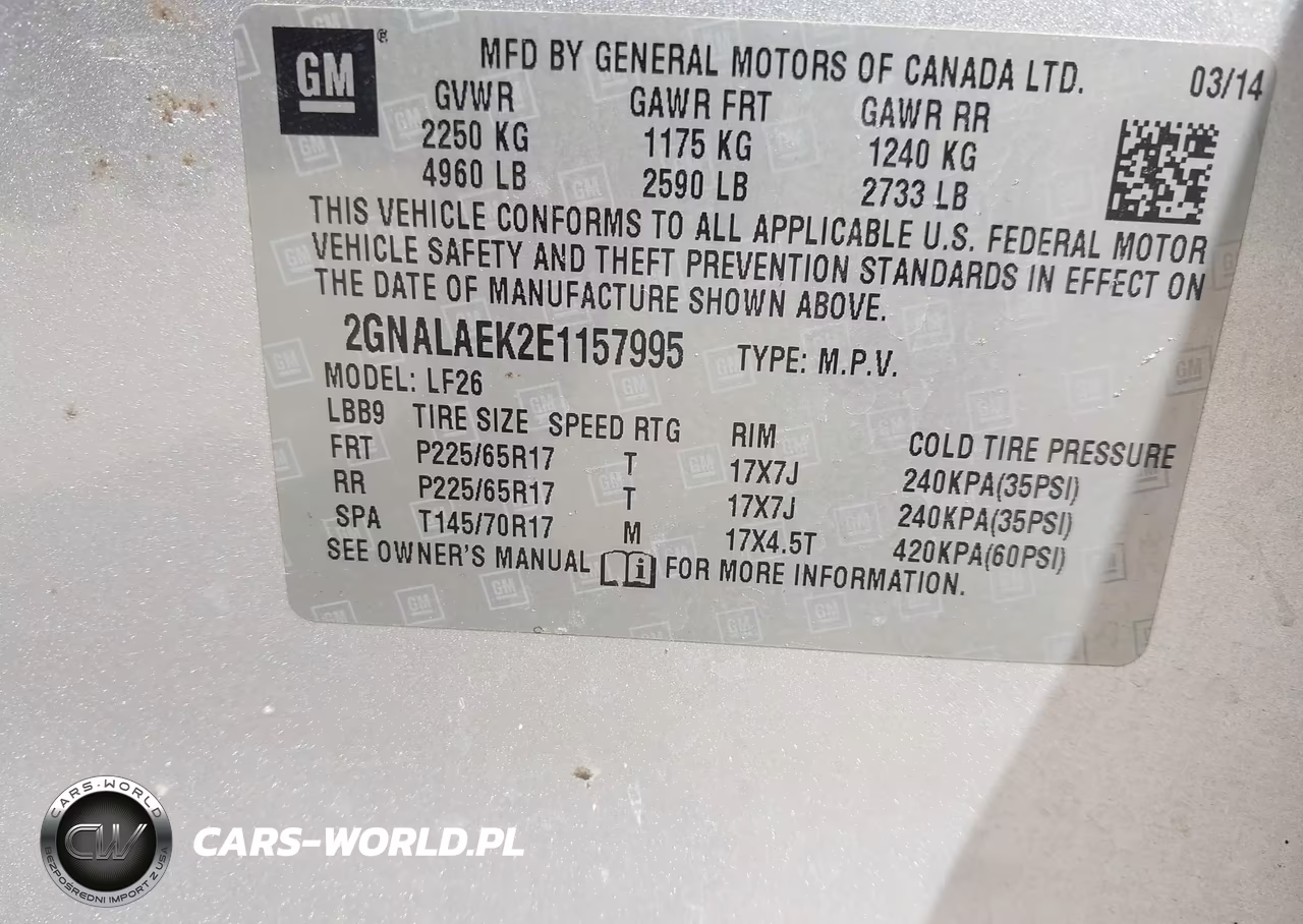 2014 Chevrolet Equinox Ls VIN:2GNALAEK2E1157995 - 9