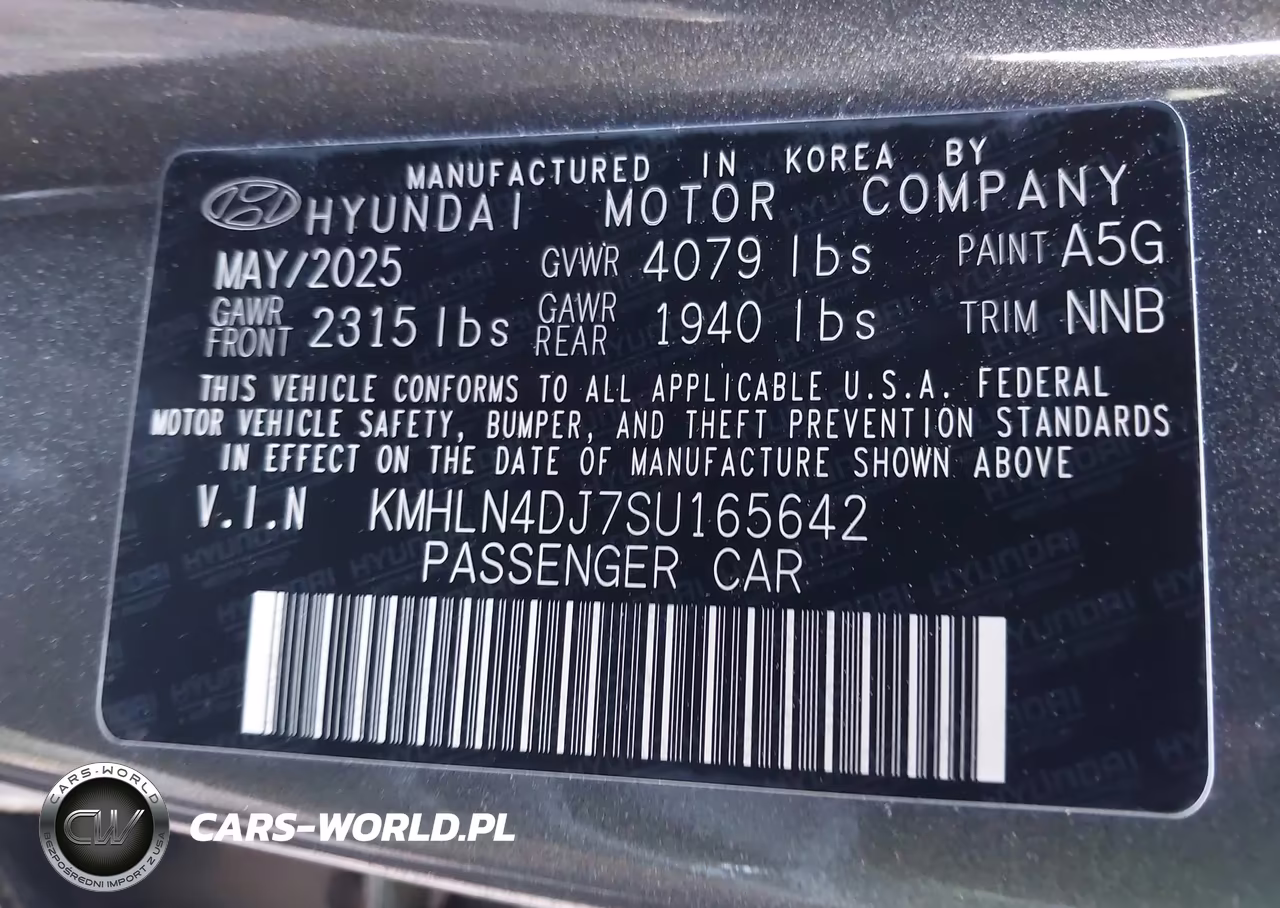 2025 Hyundai Elantra Hybrid Limited VIN:KMHLN4DJ7SU165642 - 9