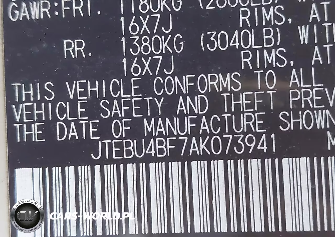 2010 Toyota Fj Cruiser VIN:JTEBU4BF7AK073941 - 9