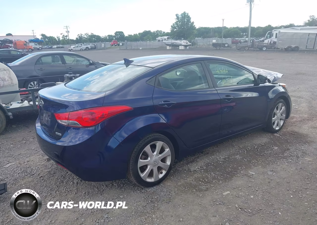 2012 Hyundai Elantra Limited VIN:5NPDH4AE9CH091014 - 4