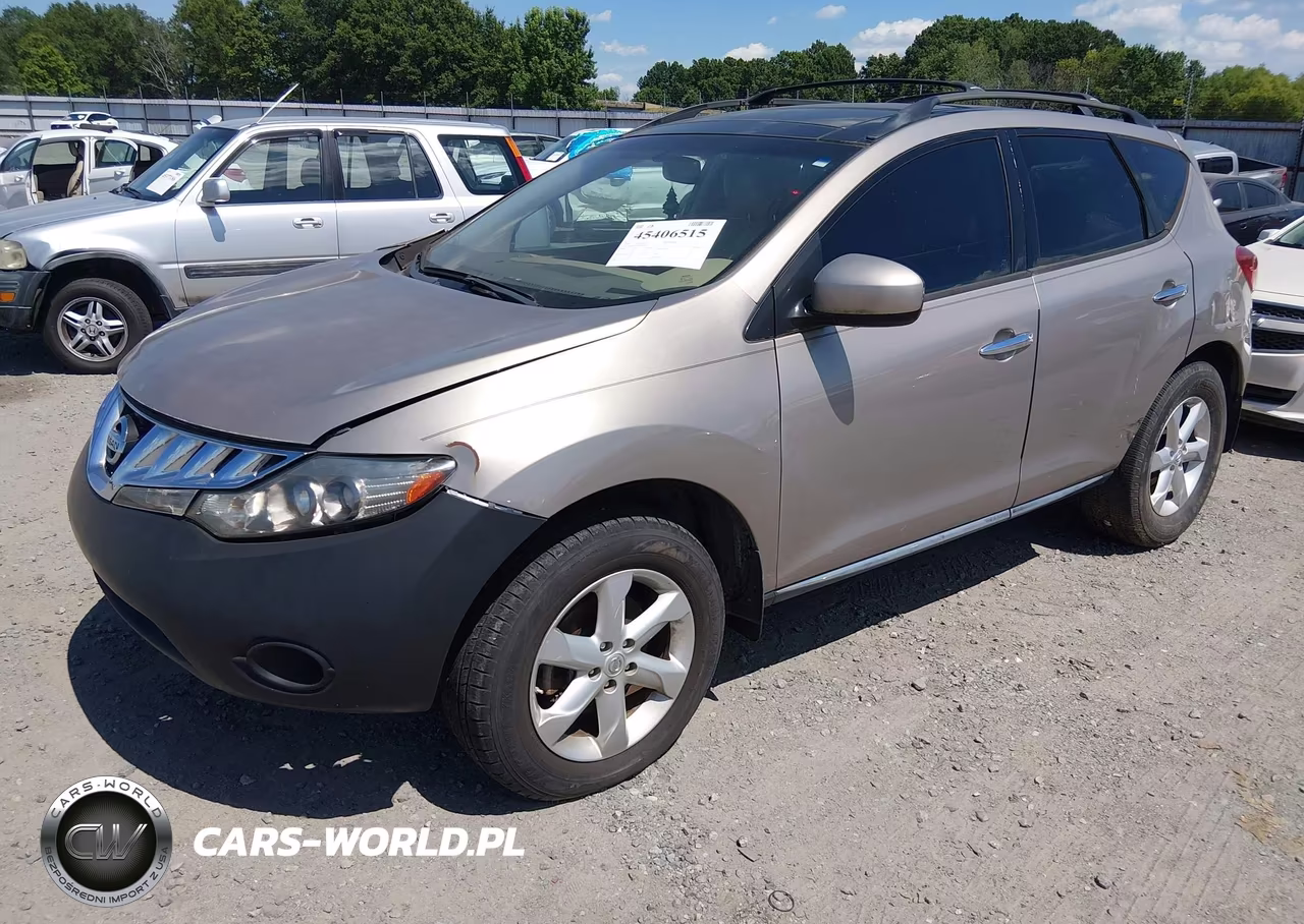 2009 Nissan Murano Sl VIN:JN8AZ18W39W109463 - 2