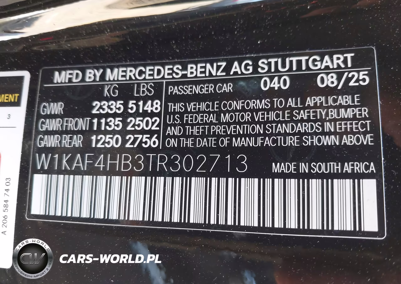 2026 Mercedes-Benz C 300 VIN:W1KAF4HB3TR302713 - 9