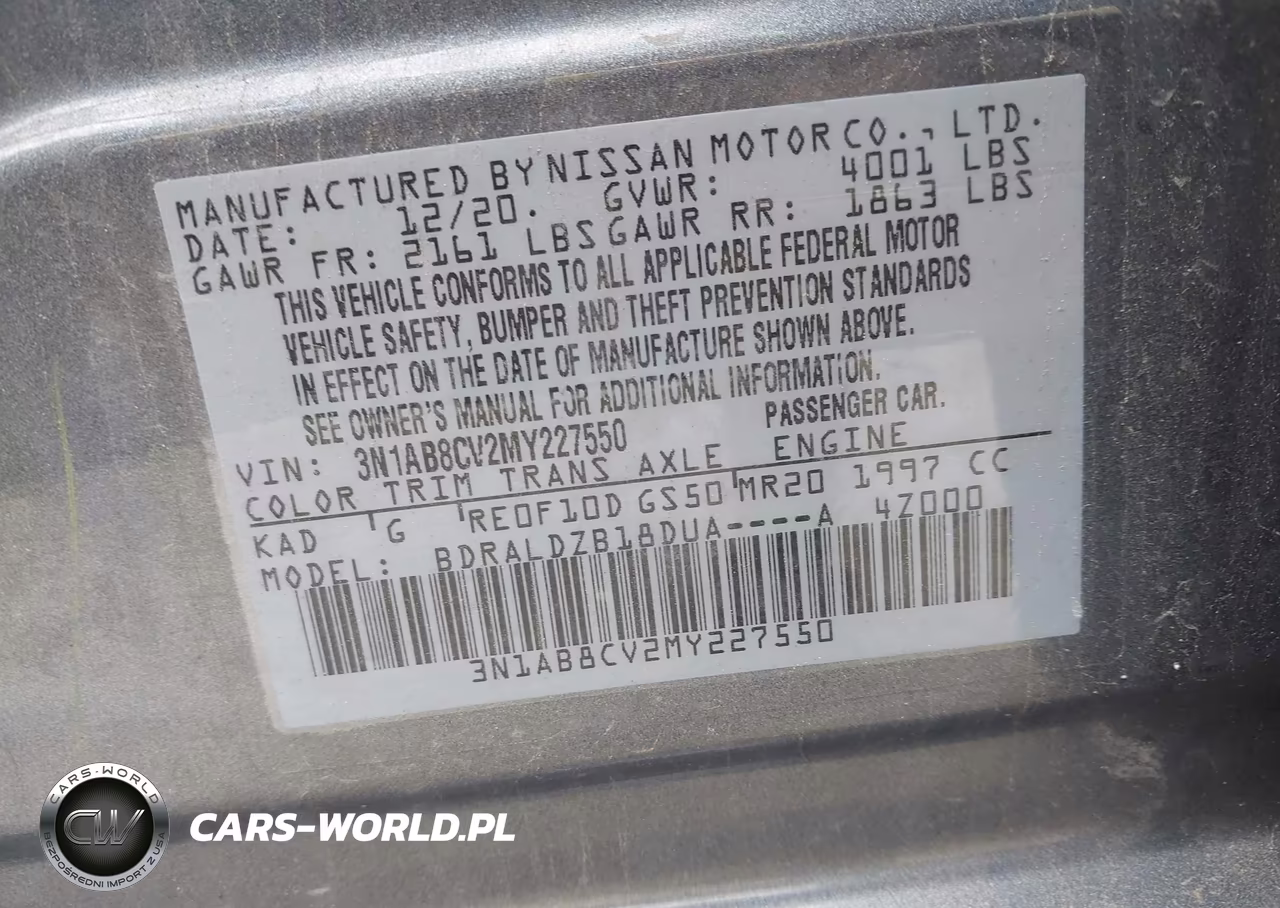 2021 Nissan Sentra Sv Xtronic Cvt VIN:3N1AB8CV2MY227550 - 9